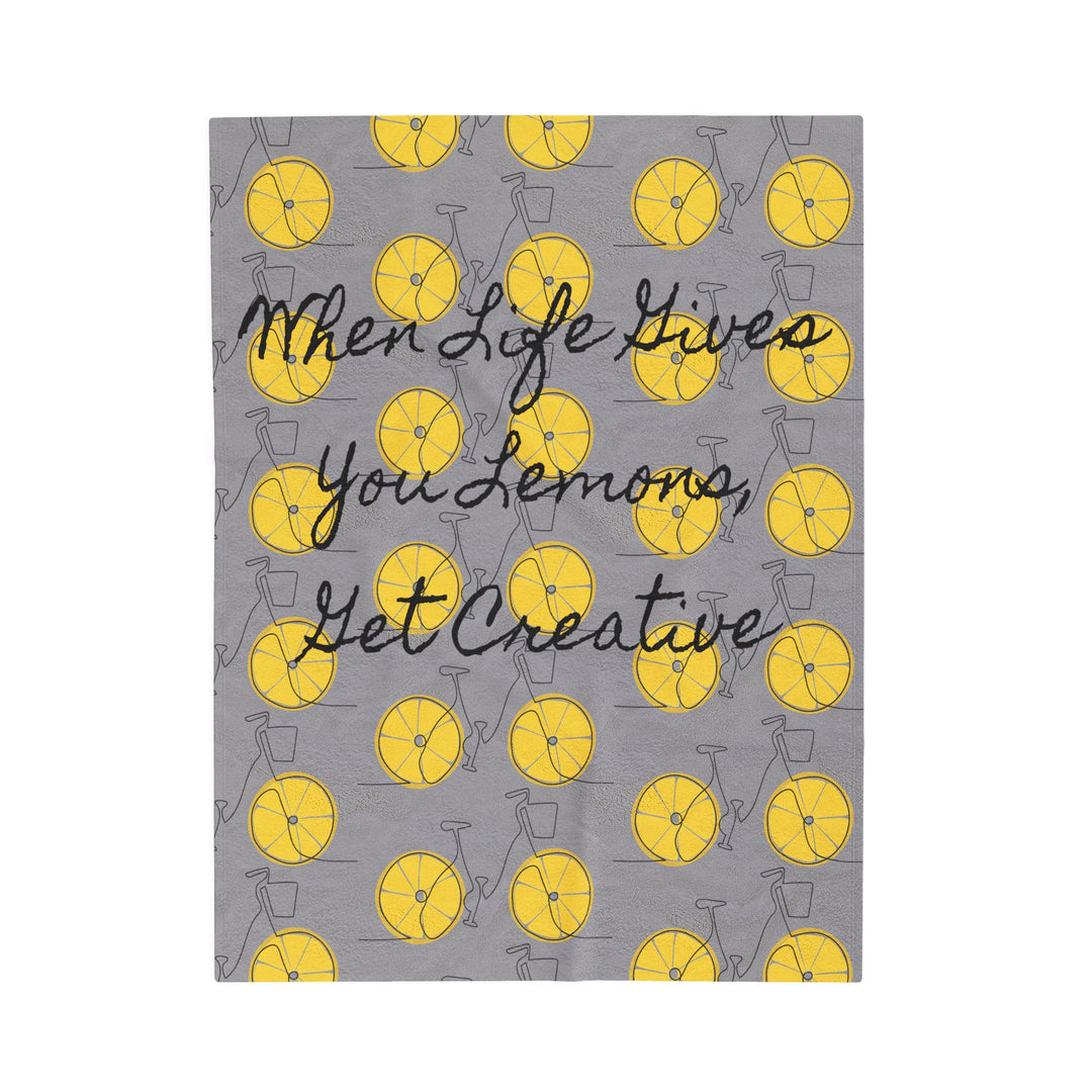 Life gives you lemons Velveteen Plush Blanket