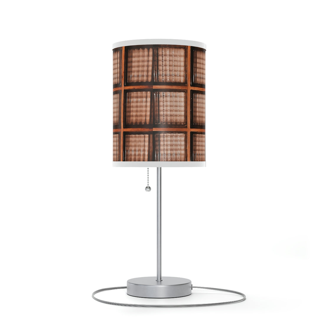 Wood and Glass design Lamp on a Stand, US|CA plug