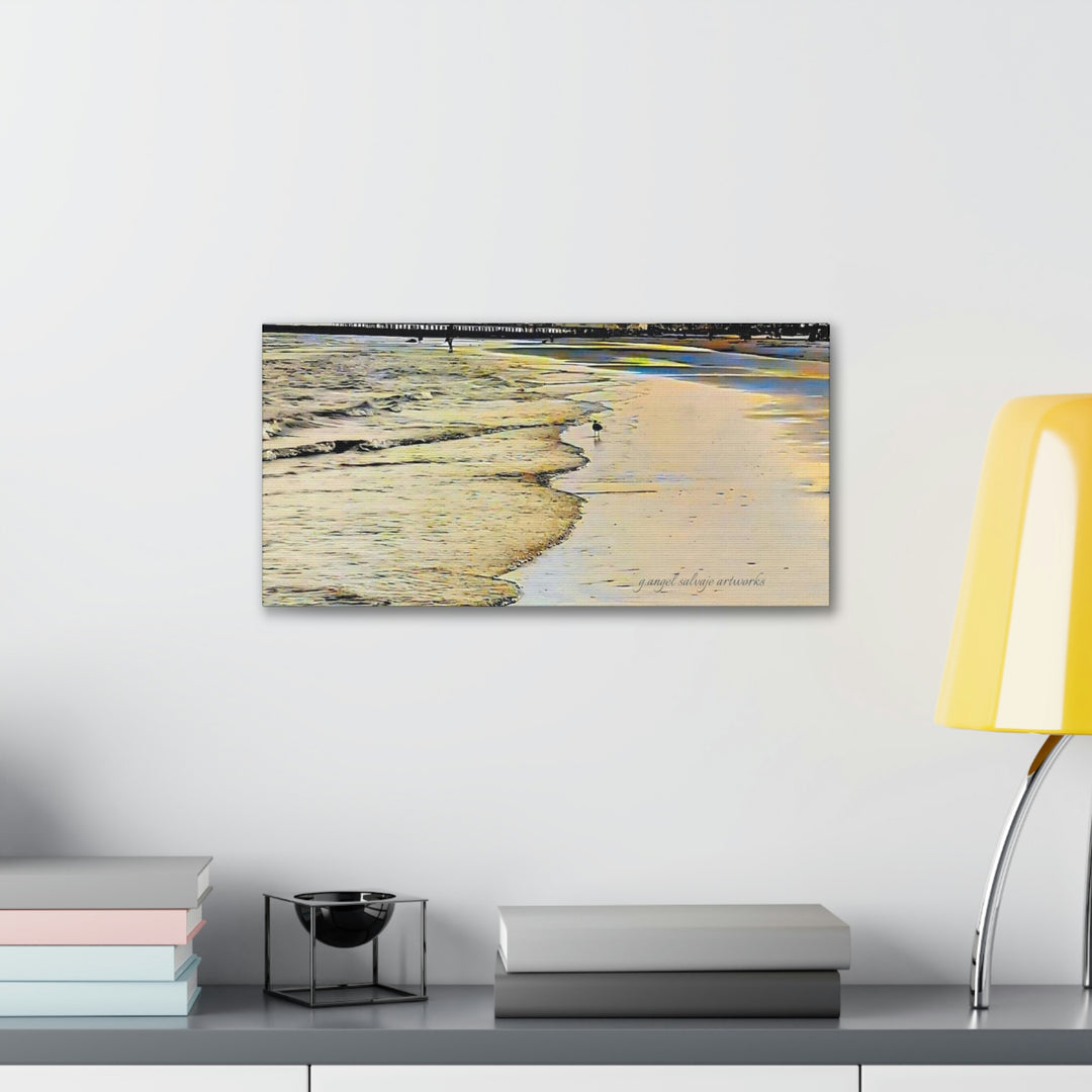 Galveston Strut Landscape Canvas Gallery Wraps