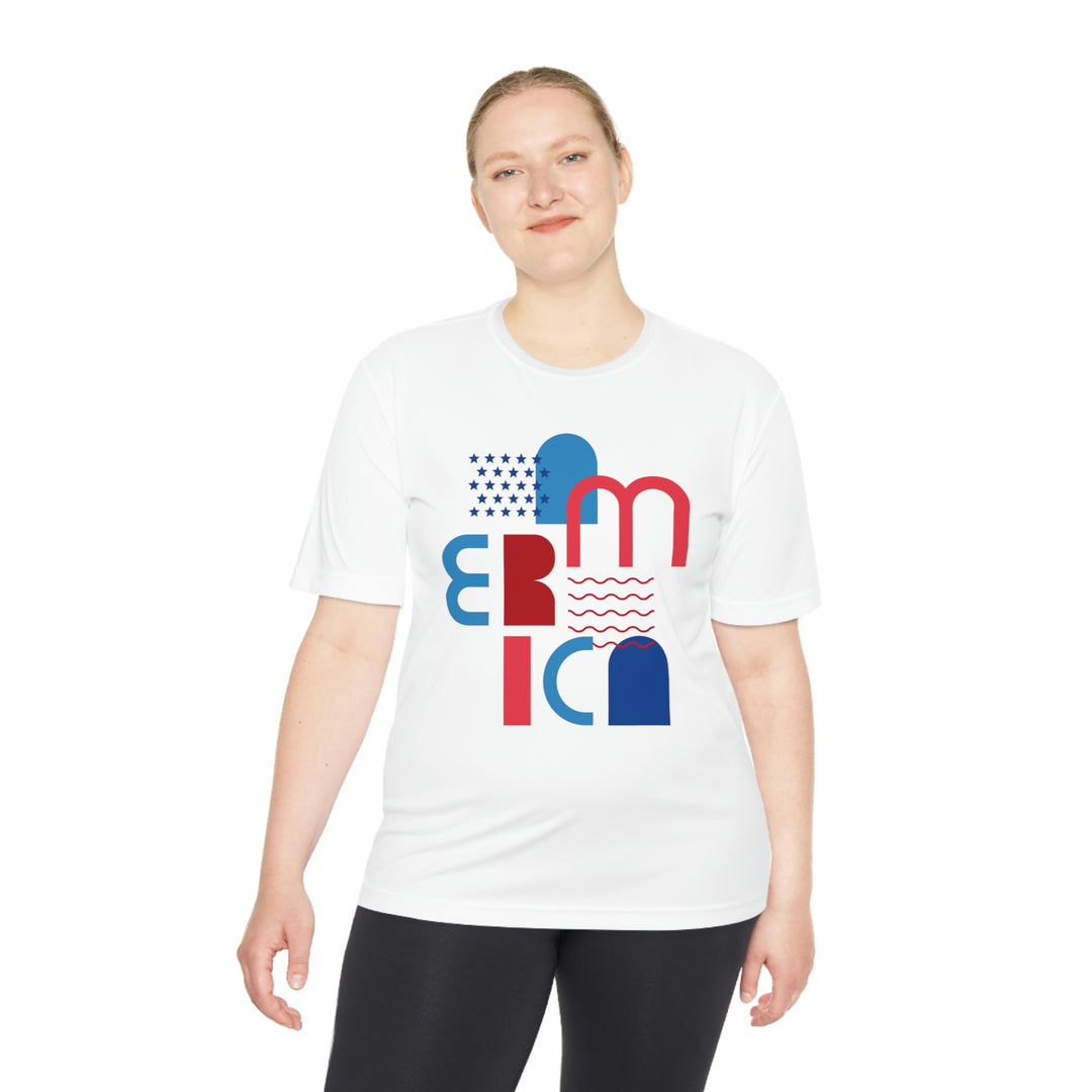 America the Beautiful Unisex Moisture Wicking Tee