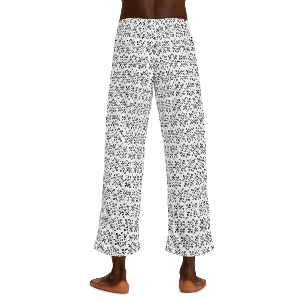 Grey graphic Men's Pajama Pants (AOP)