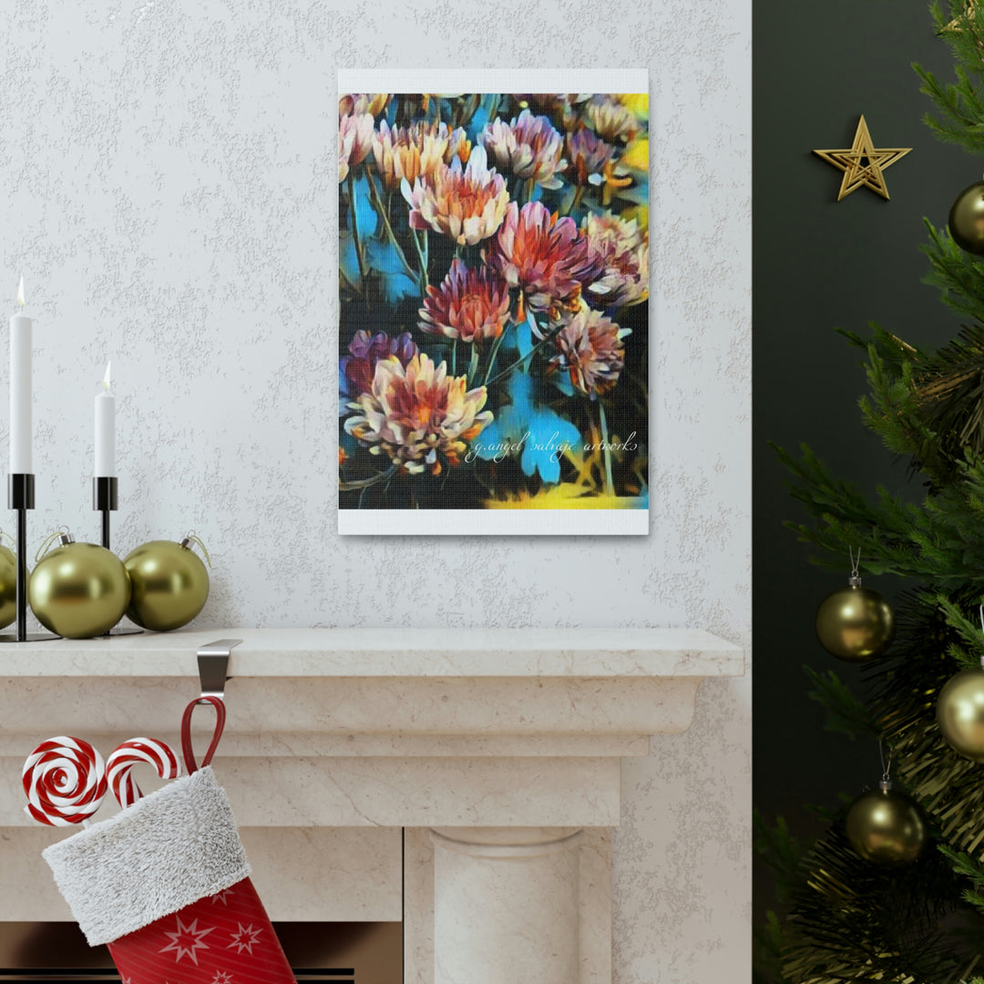 Corinthian Mums Canvas Gallery Wraps