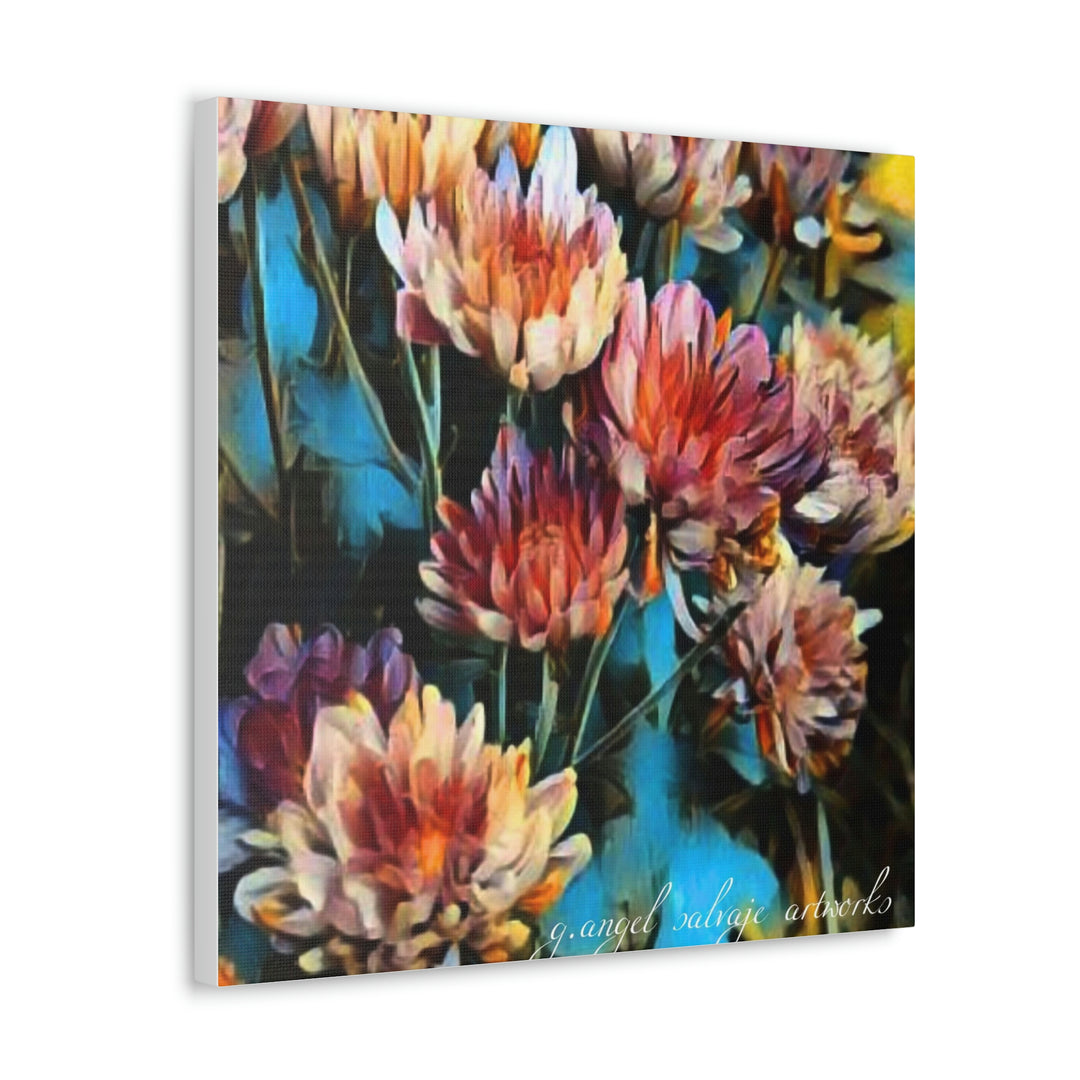 Corinthian Mums Canvas Gallery Wraps