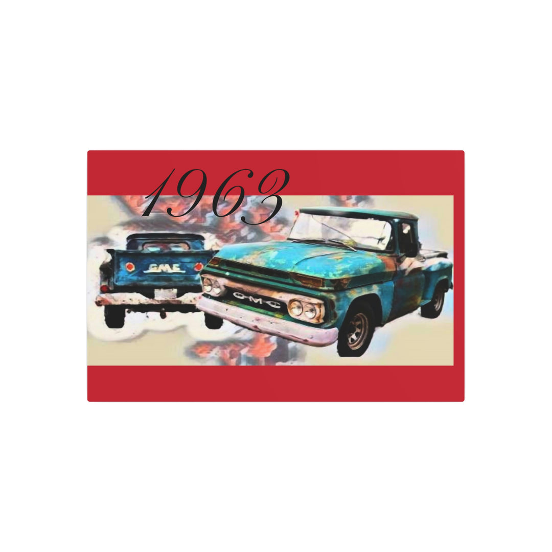 1963 gmc v6 Metal Art Sign