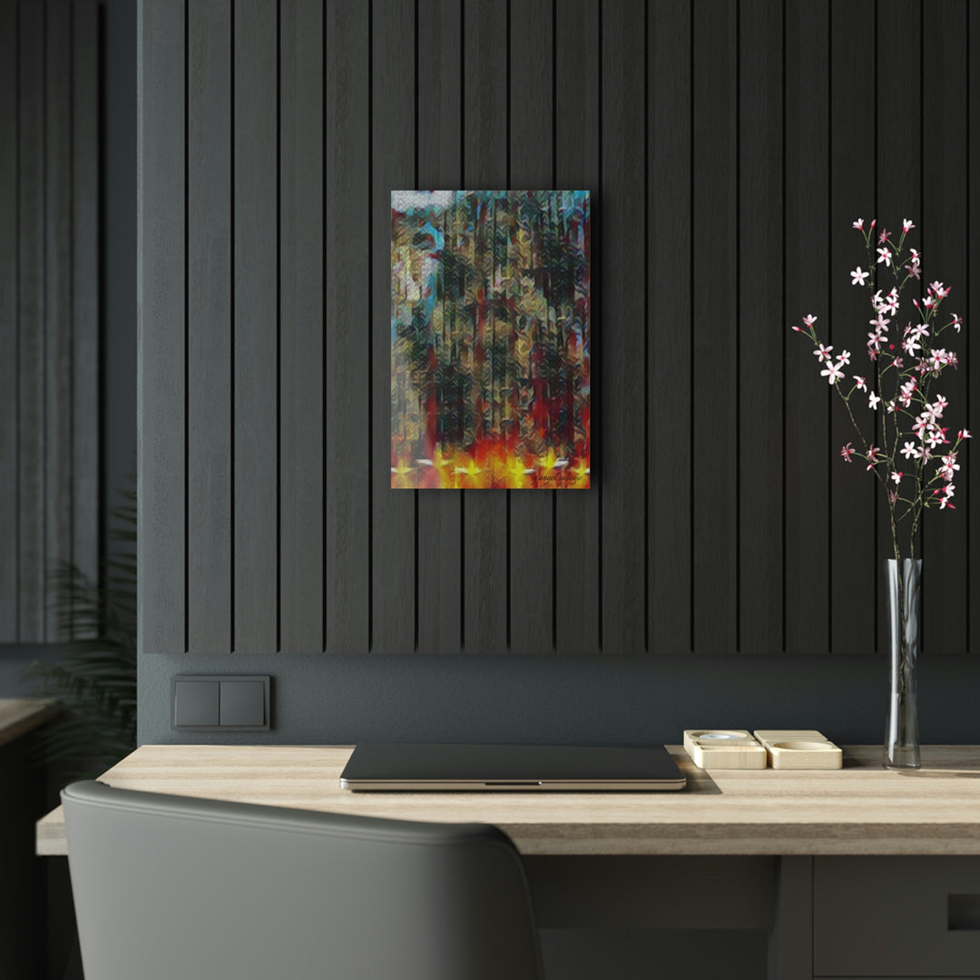 Your Light Pierces the Chaos in the air Acrylic Prints