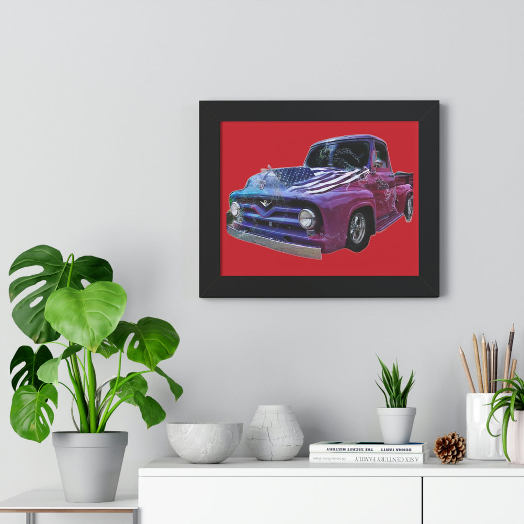 1956 Ford Truck Framed Horizontal Poster