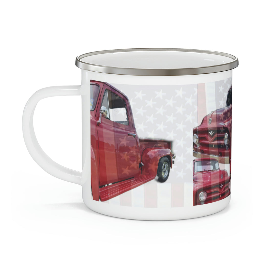 1956 Ford Truck Enamel Camping Mug