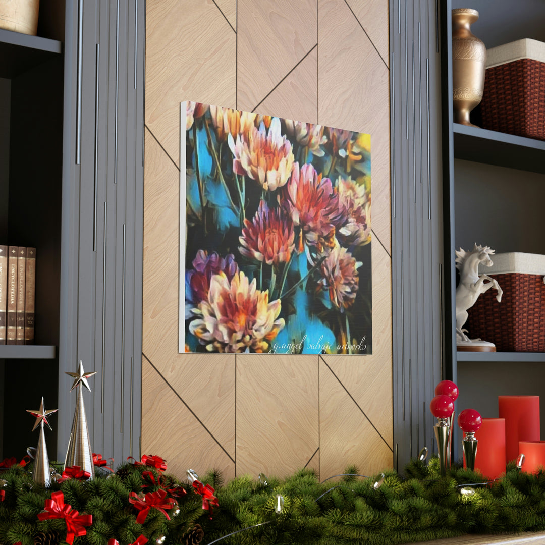 Corinthian Mums Canvas Gallery Wraps