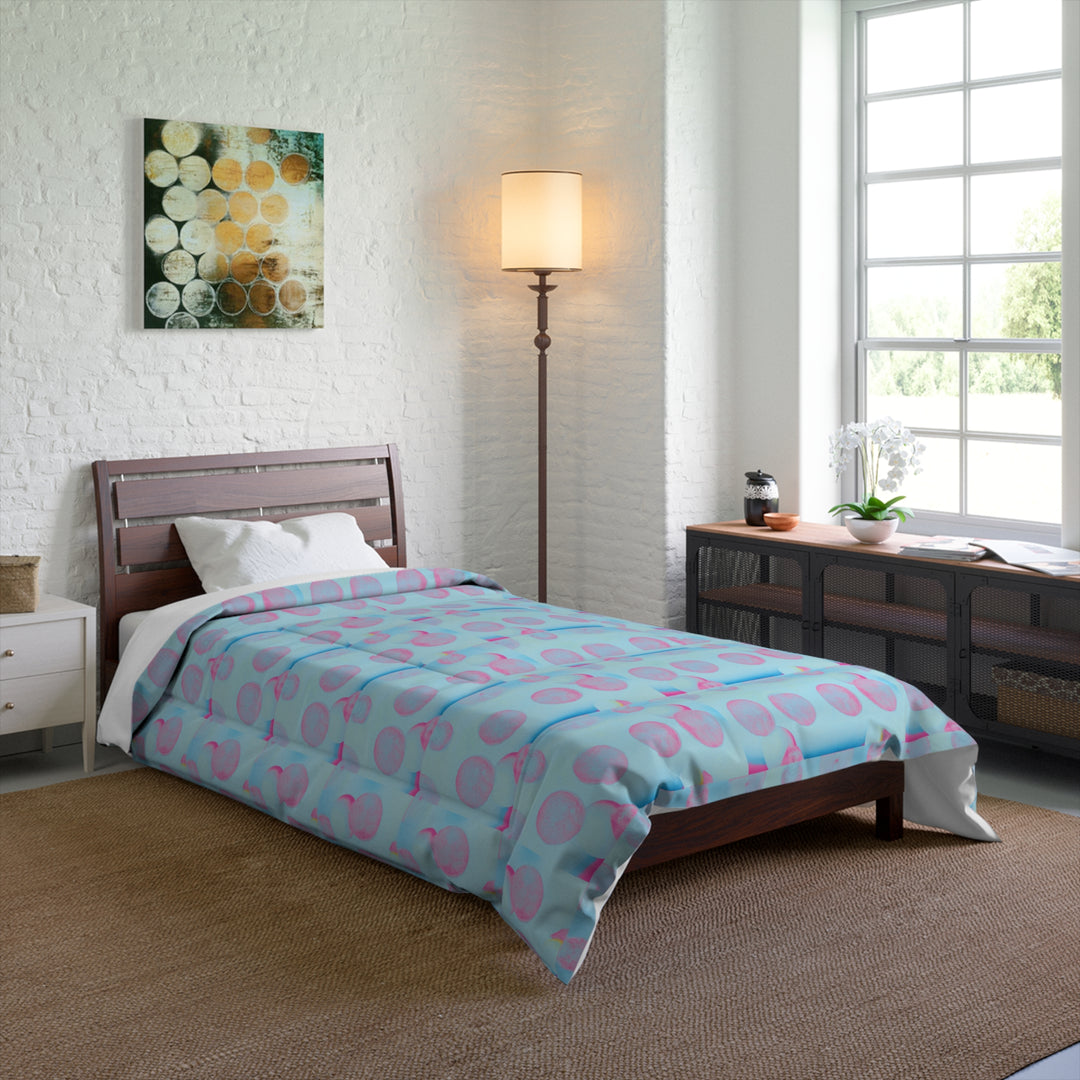 Blue and Pink Comforter