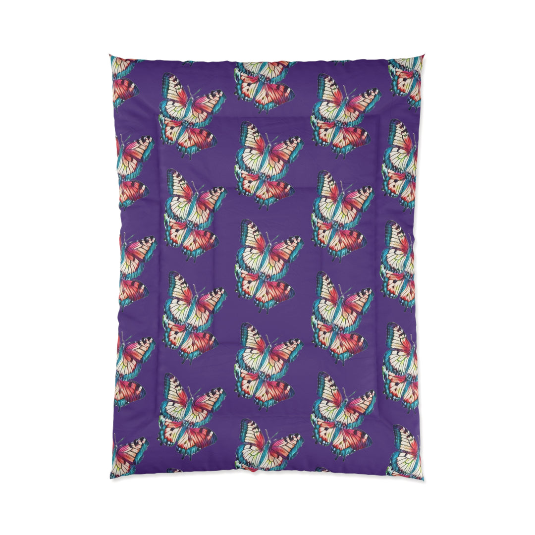 Purple Maybe we are all like Butterflies Comforter style 1
