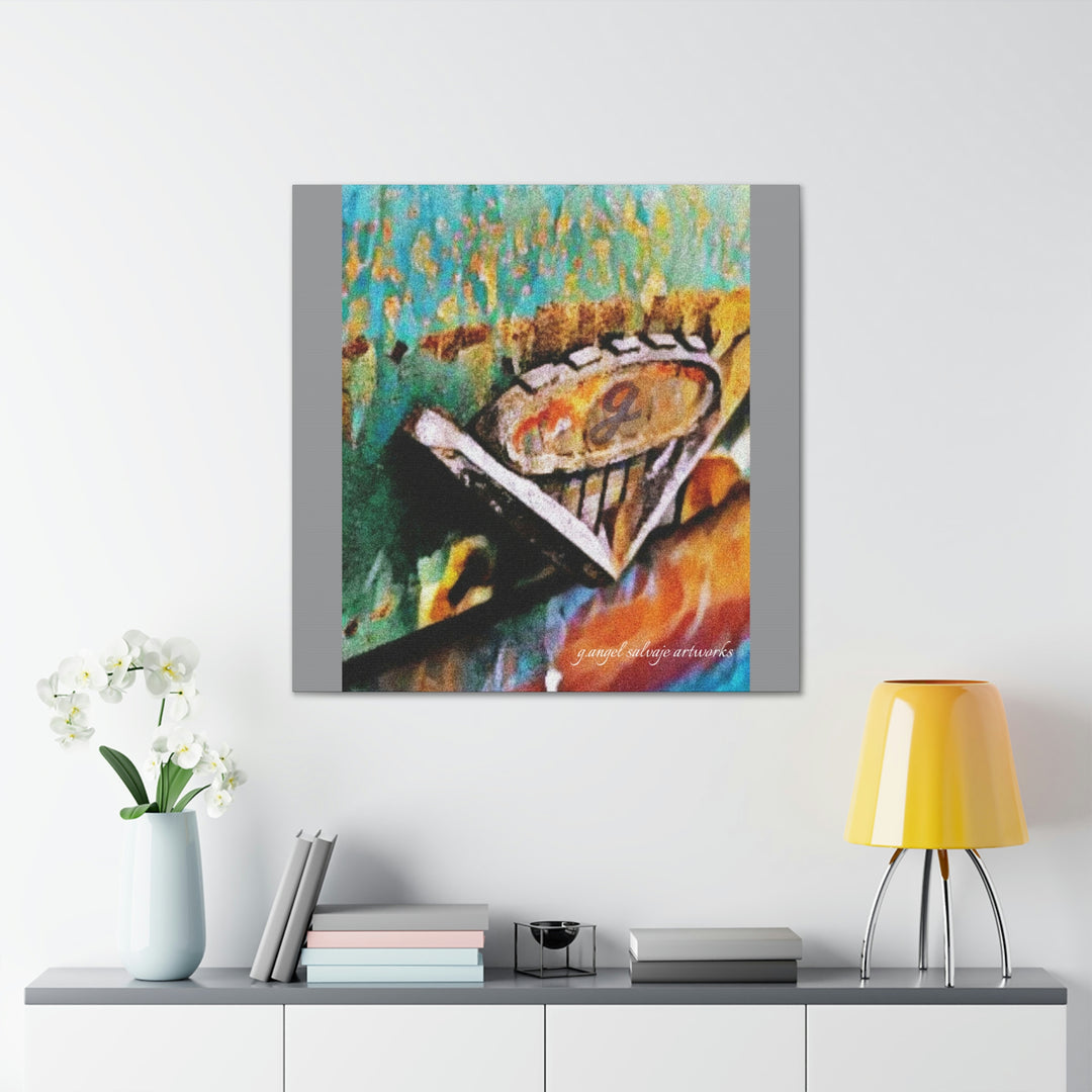 g's '63 V6 emblem on Canvas Gallery Wraps