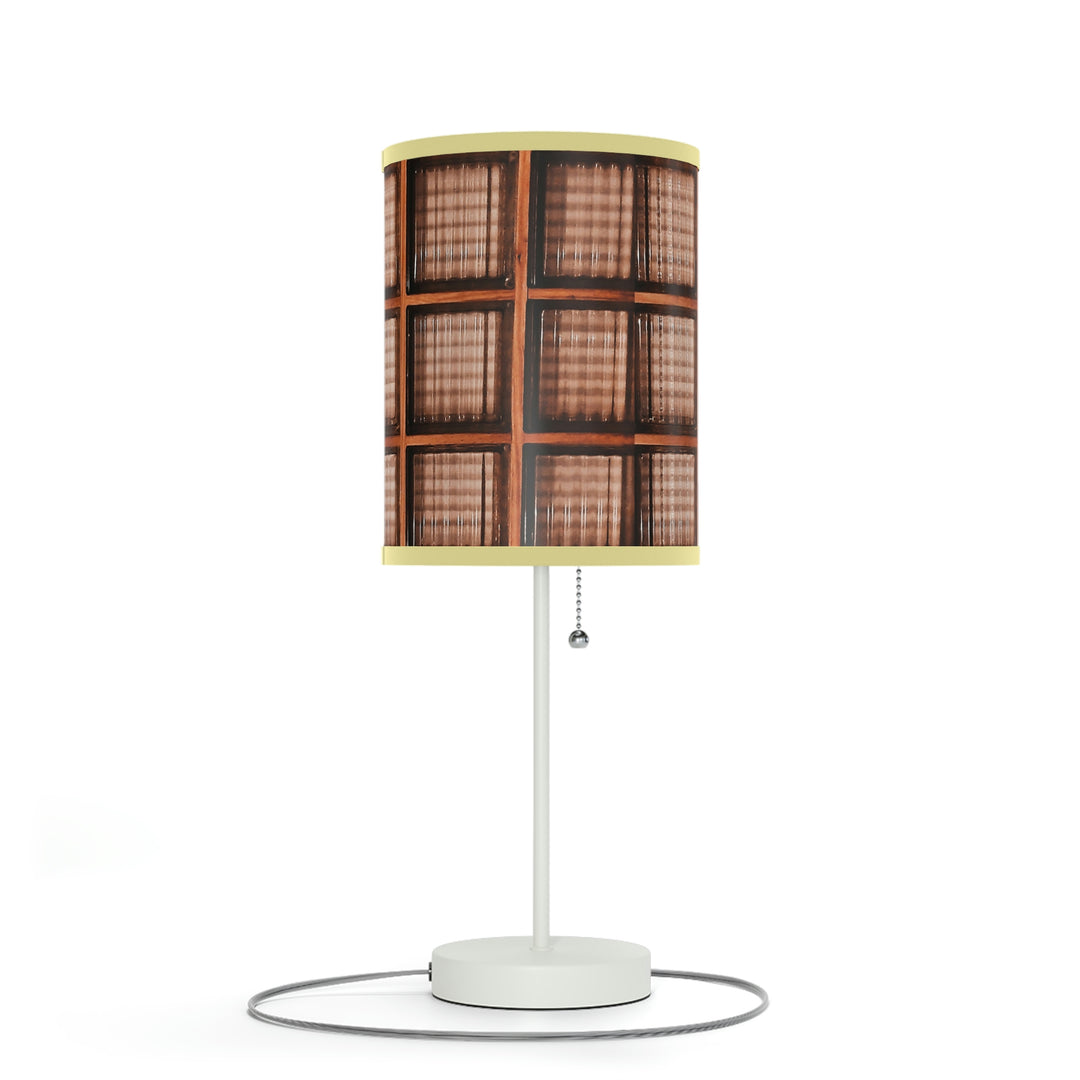 Wood and Glass design Lamp on a Stand, US|CA plug