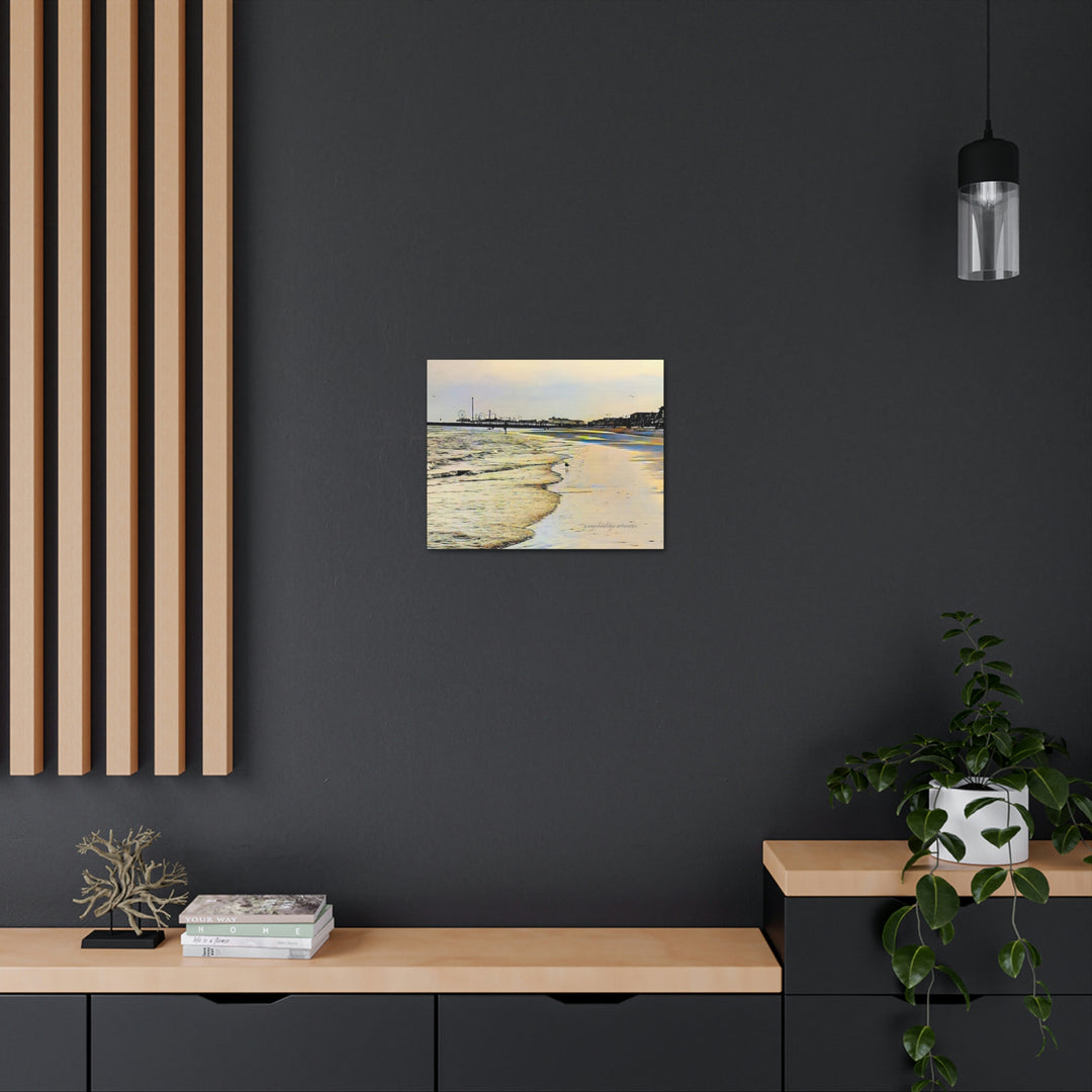Galveston Strut Landscape Canvas Gallery Wraps