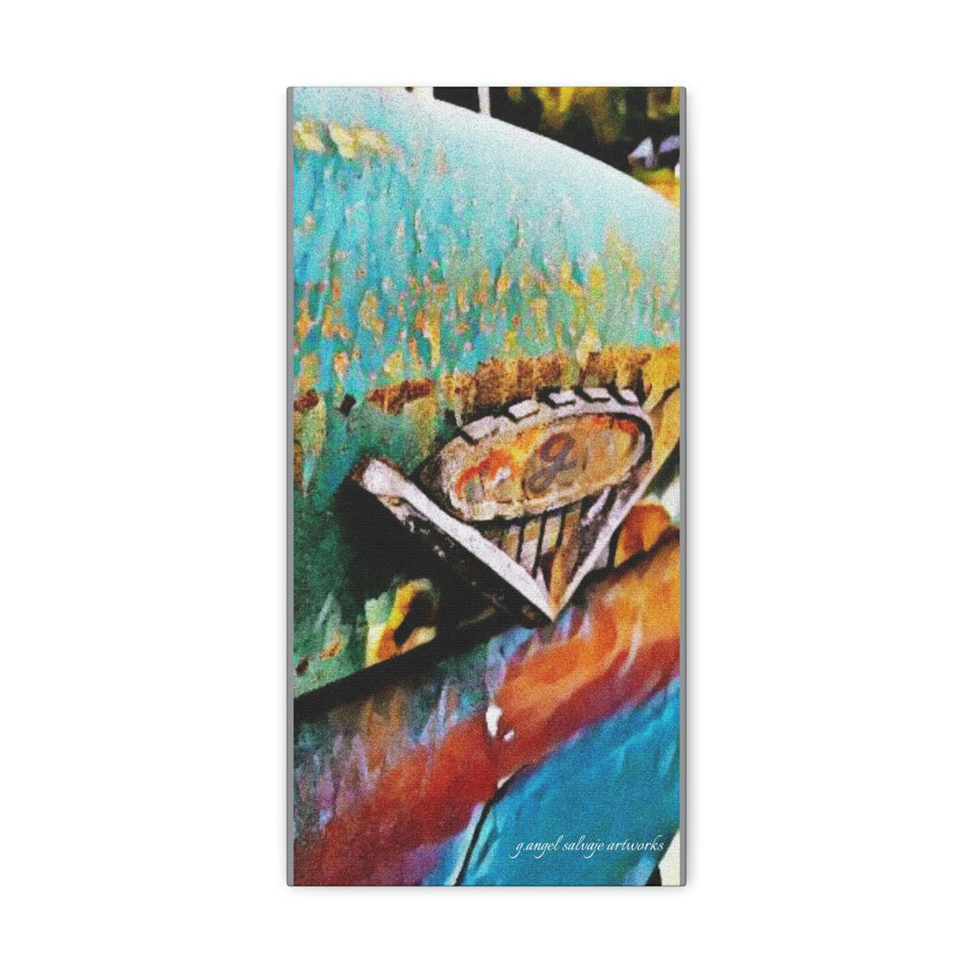 g's '63 V6 emblem on Canvas Gallery Wraps
