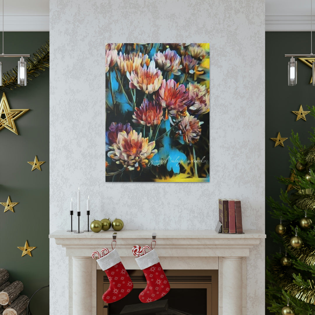 Corinthian Mums Canvas Gallery Wraps