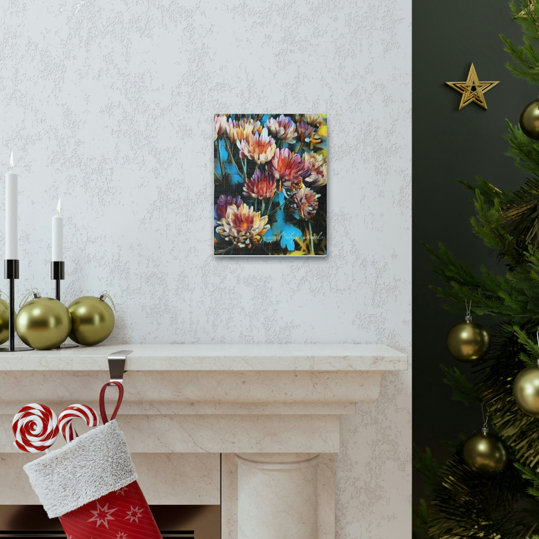 Corinthian Mums Canvas Gallery Wraps