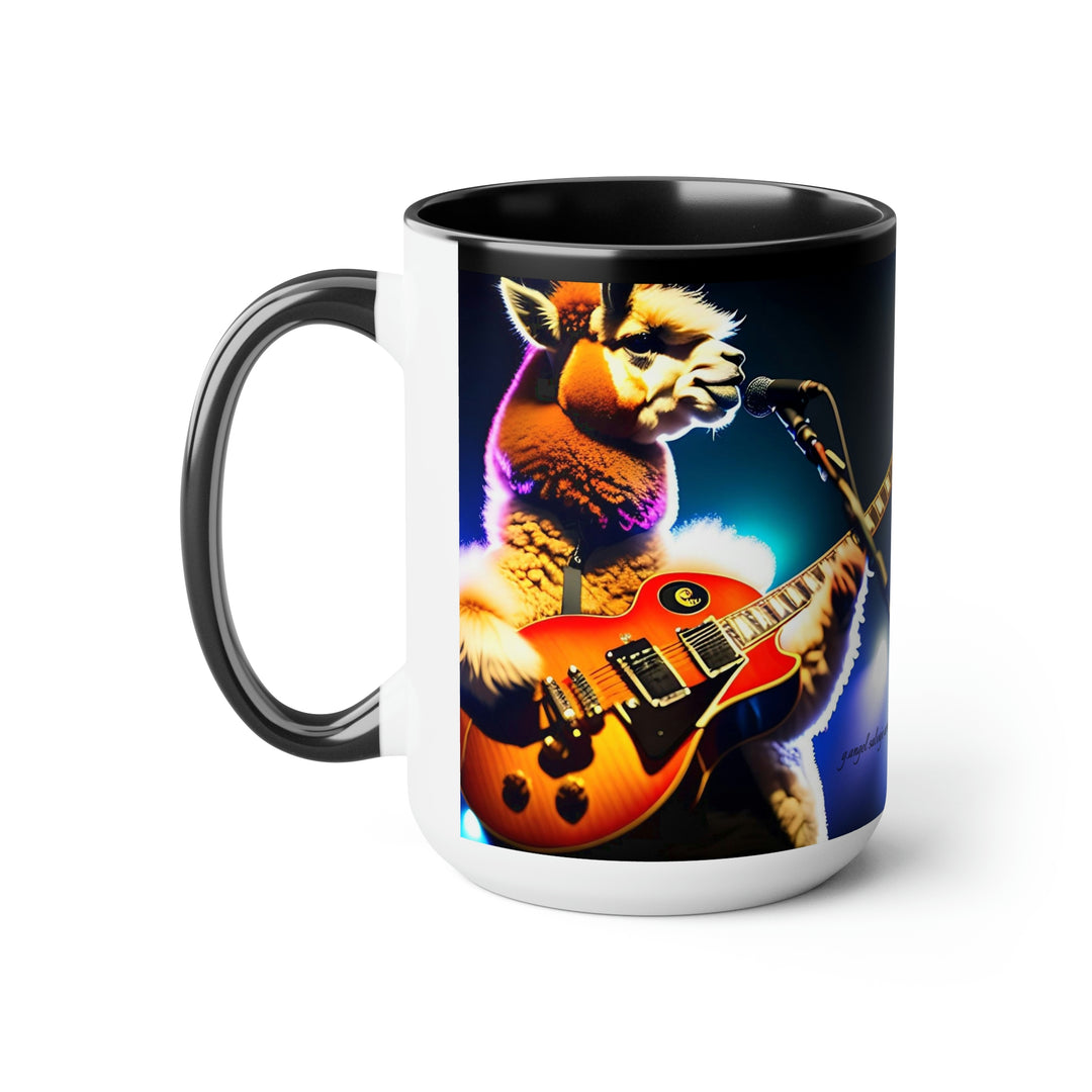Alpaca'n Two-Tone Coffee Mugs, 15oz