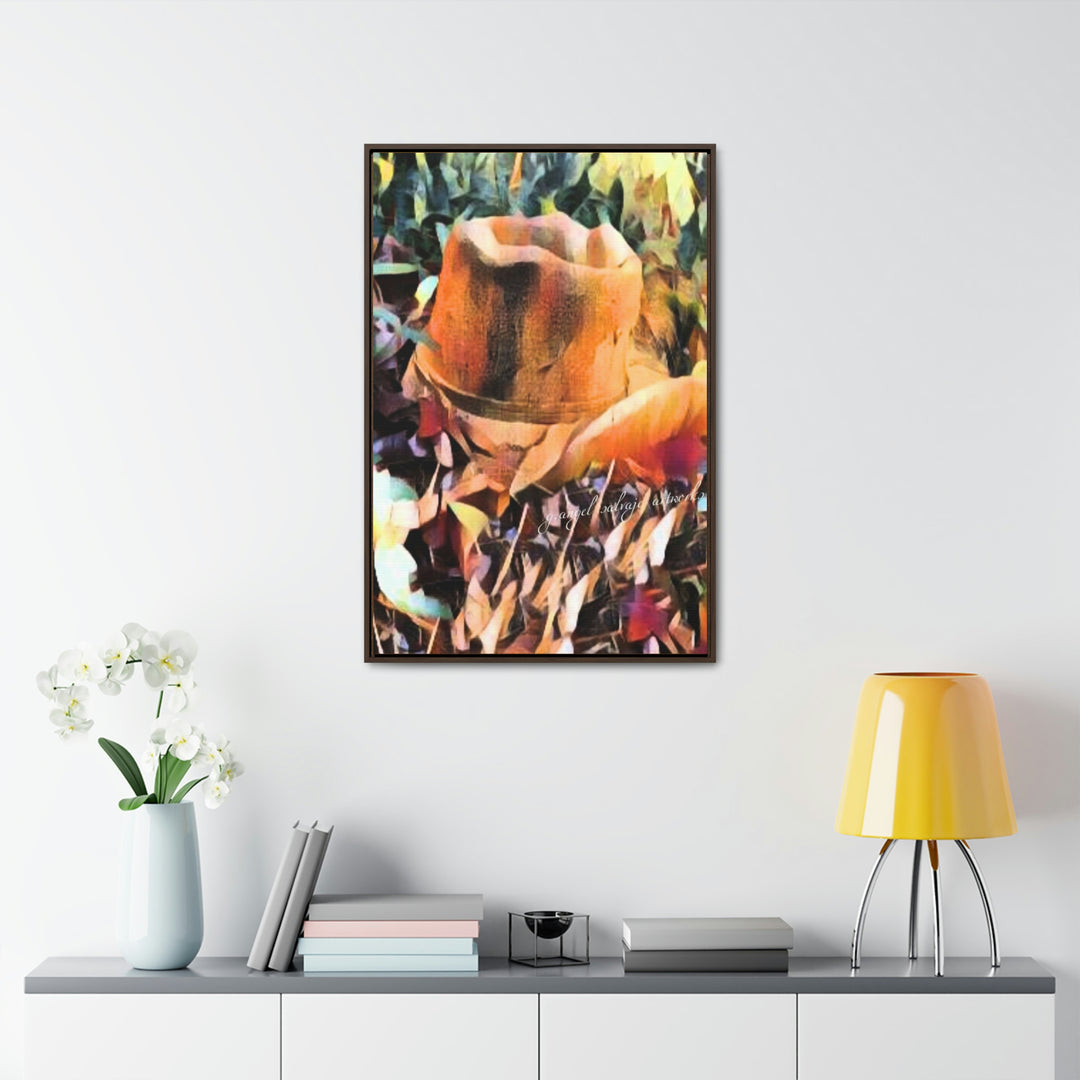 A Man's Hat Gallery Canvas Wraps, Vertical Frame