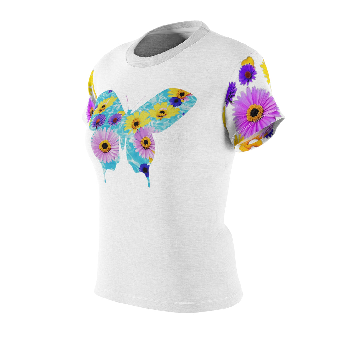 White Maybe we are all Butterflies Women's Cut & Sew Tee (AOP)