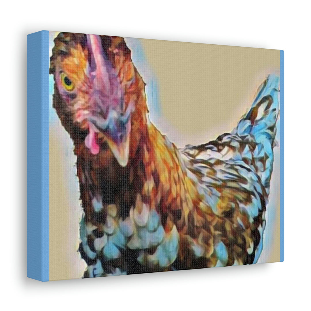 Spot the Hen on Canvas Gallery Wraps