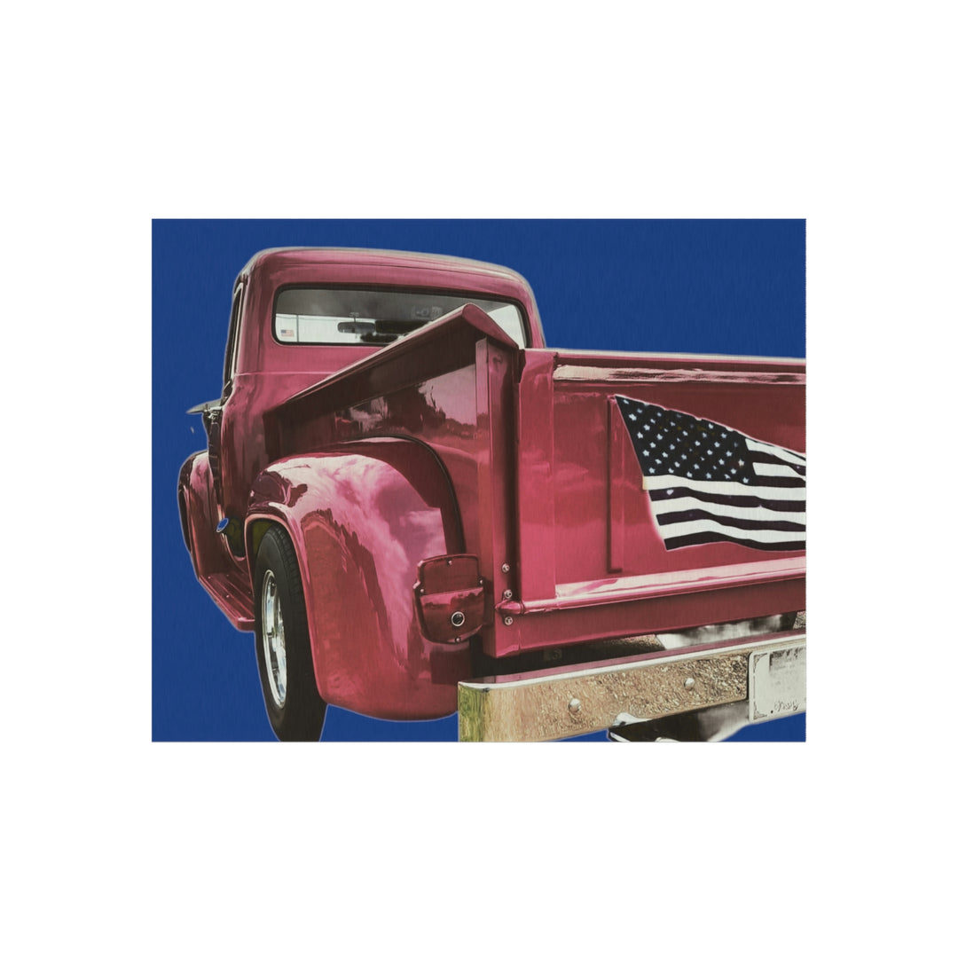 Big Bottomed 1956 Ford Truck Outdoor Rug