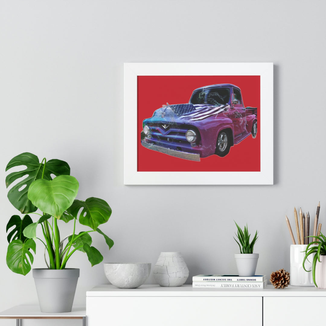 1956 Ford Truck Framed Horizontal Poster
