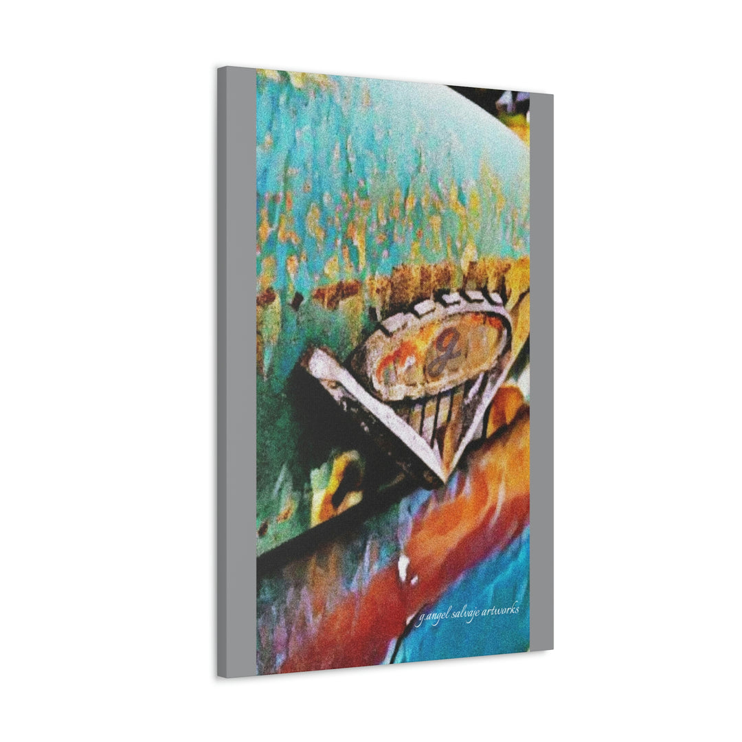 g's '63 V6 emblem on Canvas Gallery Wraps
