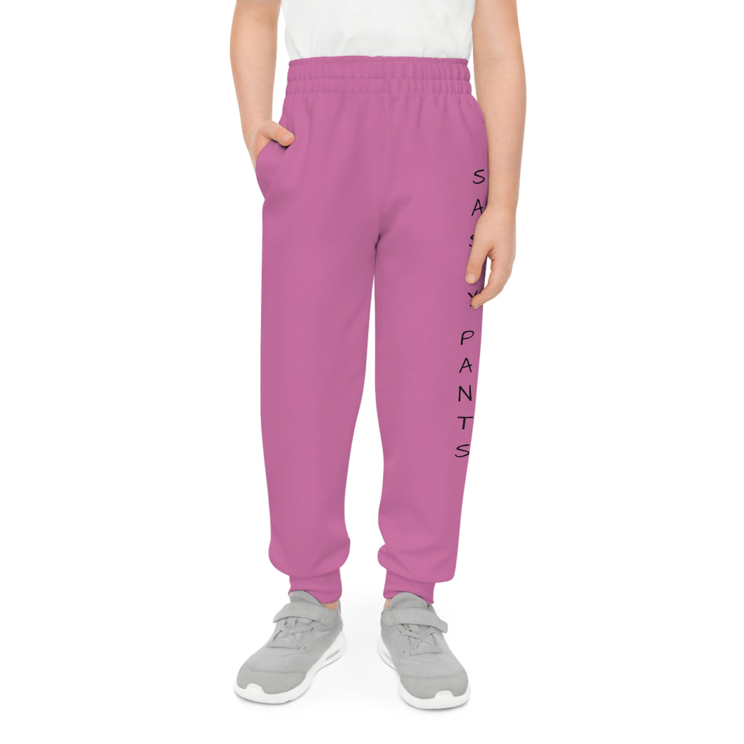 Light Pink Sassy Pants Youth Joggers (AOP)
