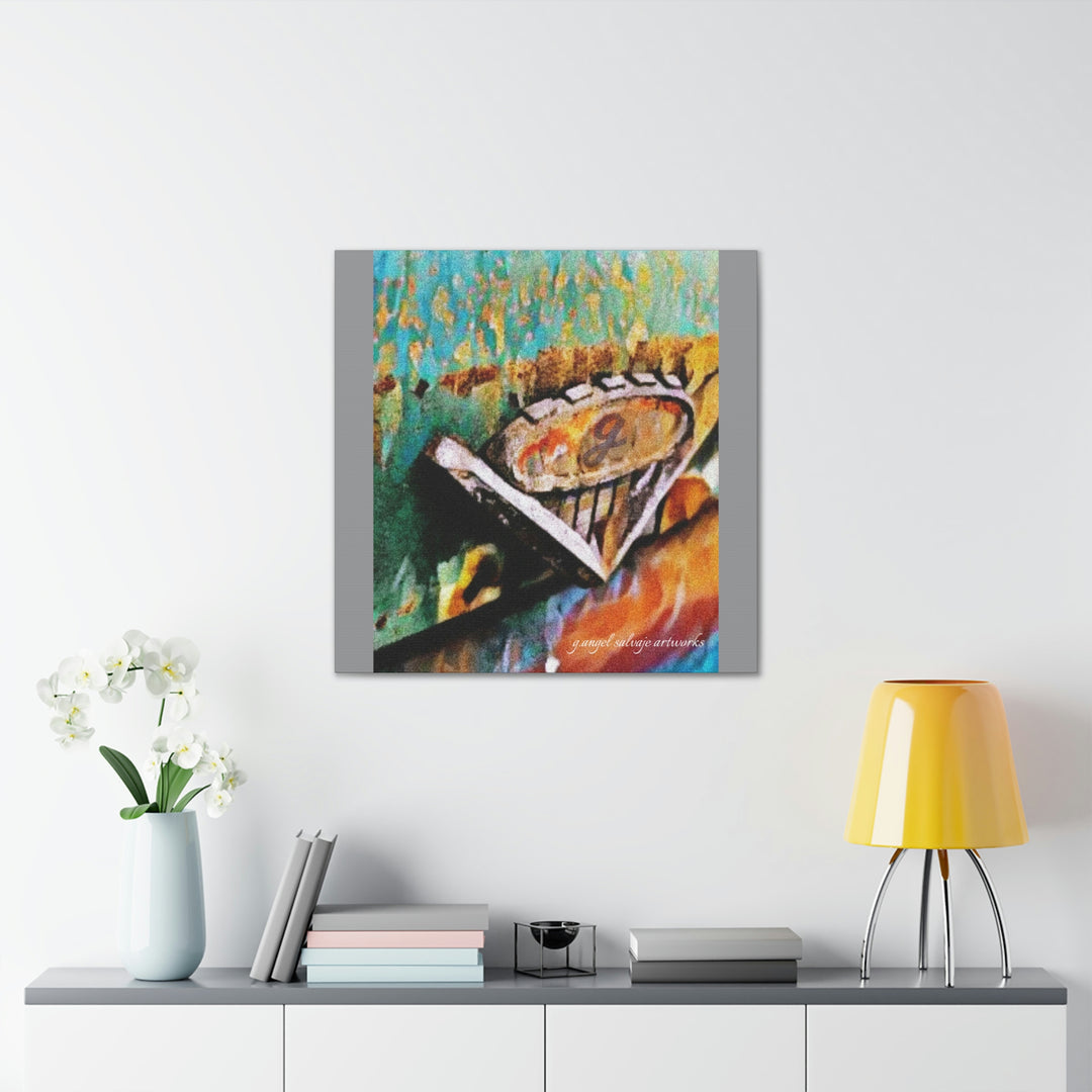 g's '63 V6 emblem on Canvas Gallery Wraps