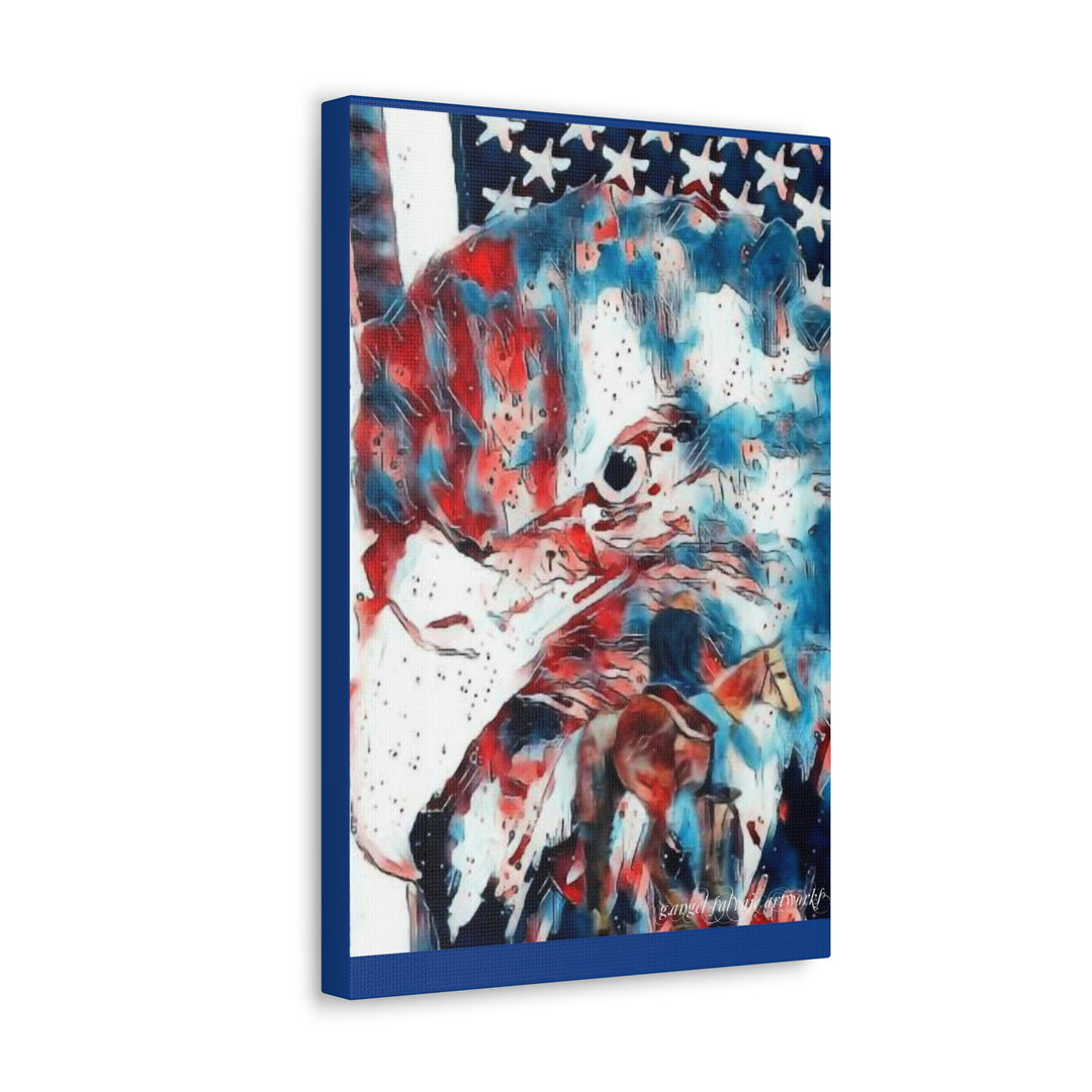 America Strong and Free Canvas Gallery Wraps