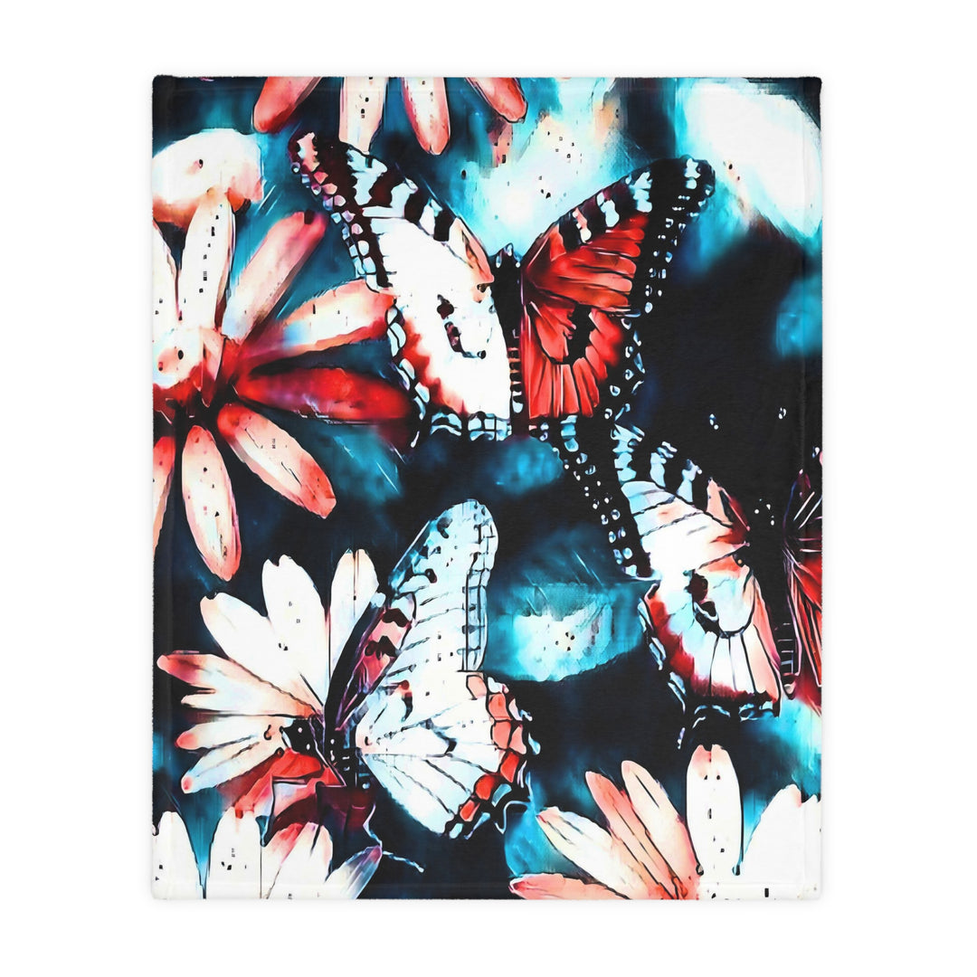 Maybe we are all Butterflies style 2 Velveteen Minky Blanket (Two-sided print)