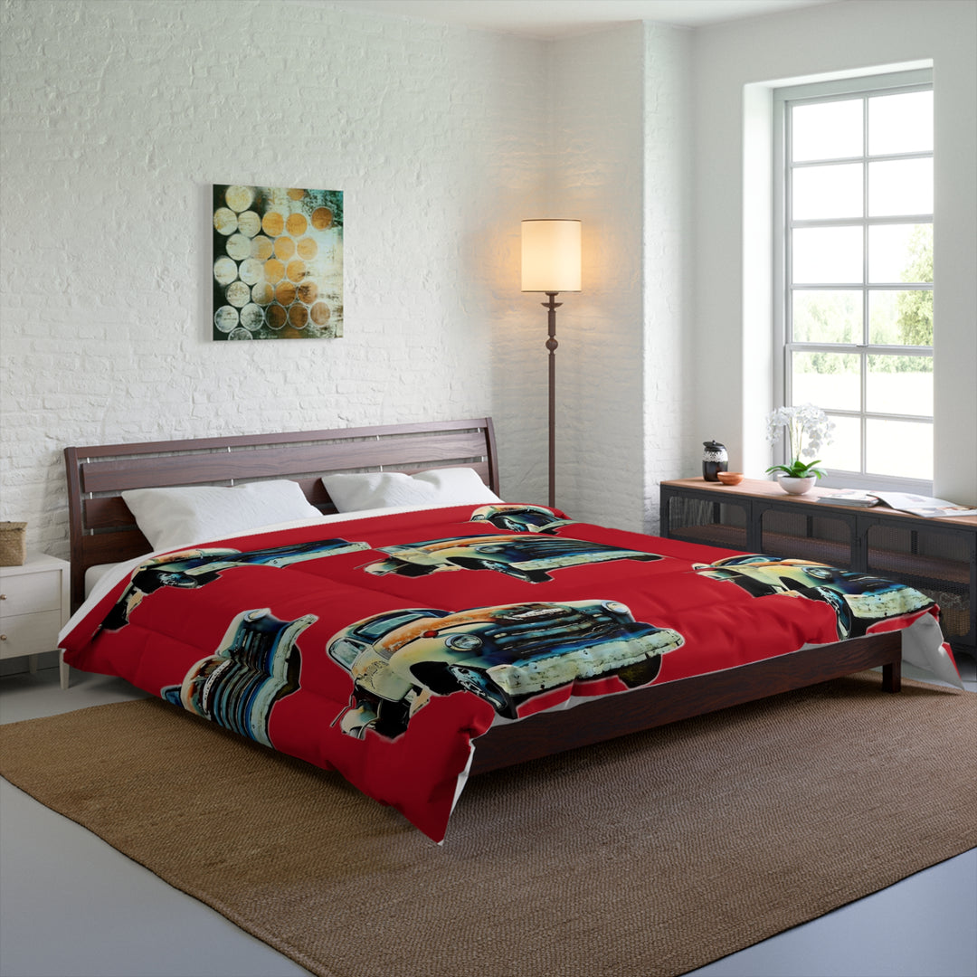 1953 Antique Truck  Red Comforter style 2