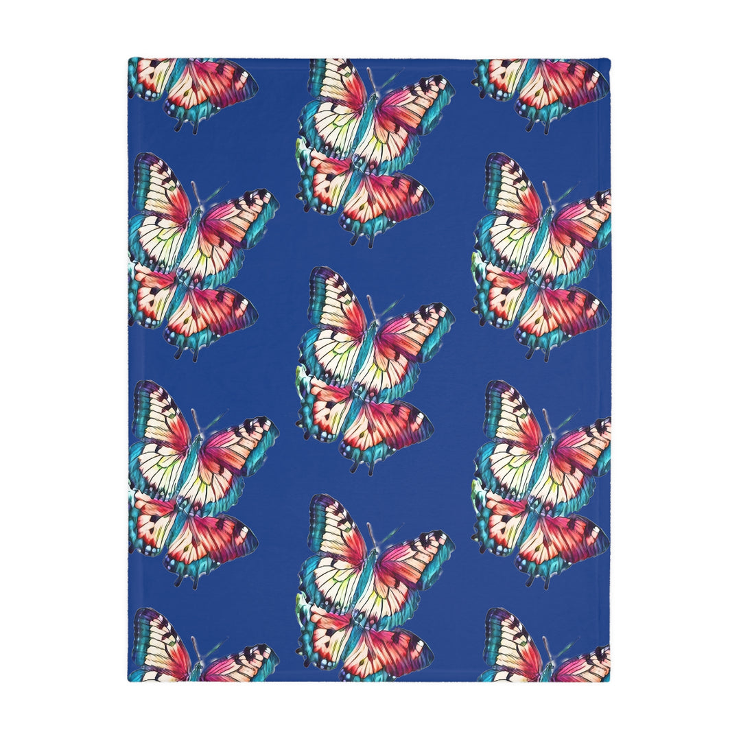 Maybe we are all like Butterflies Velveteen Minky Blanket (Two-sided print)stylr 1