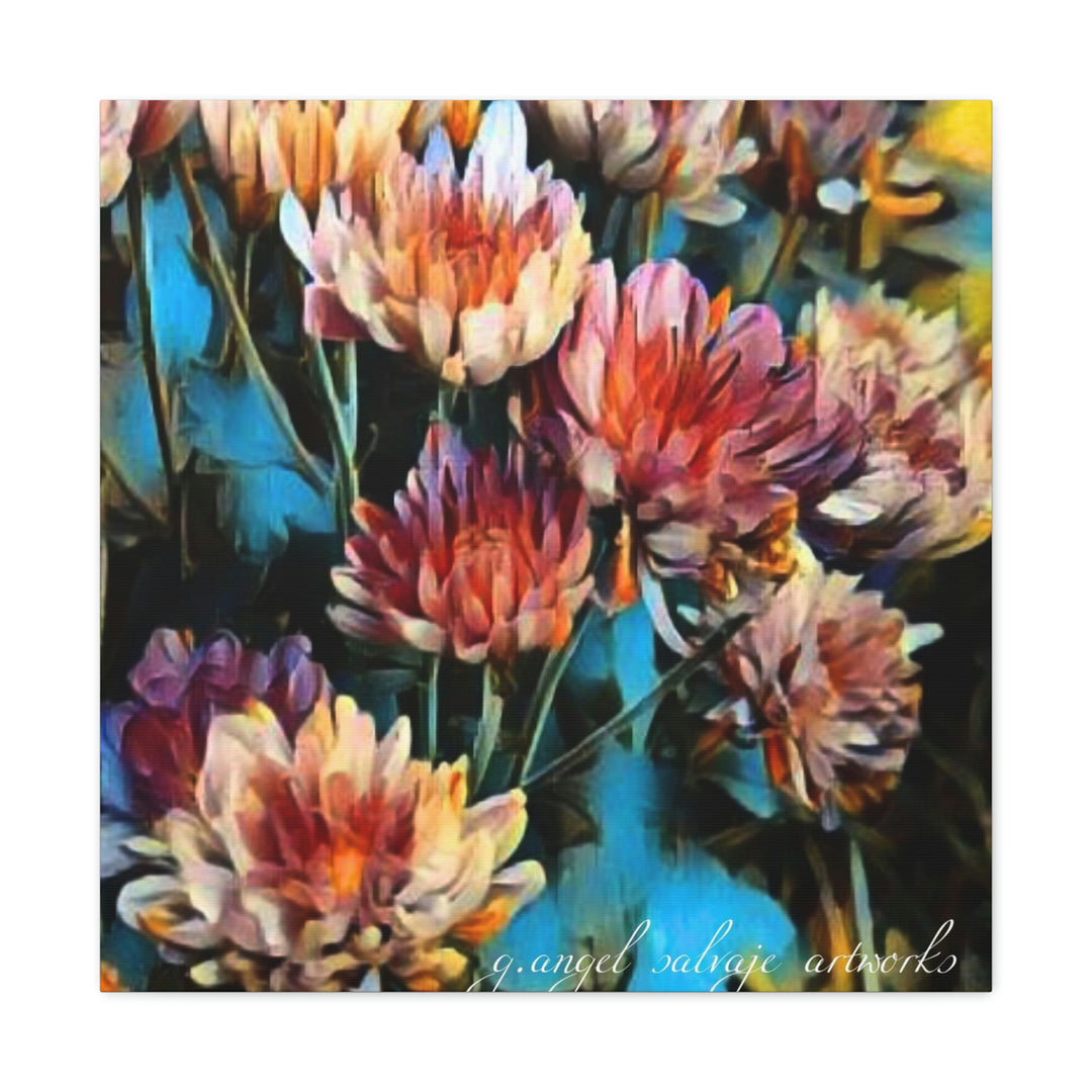 Corinthian Mums Canvas Gallery Wraps