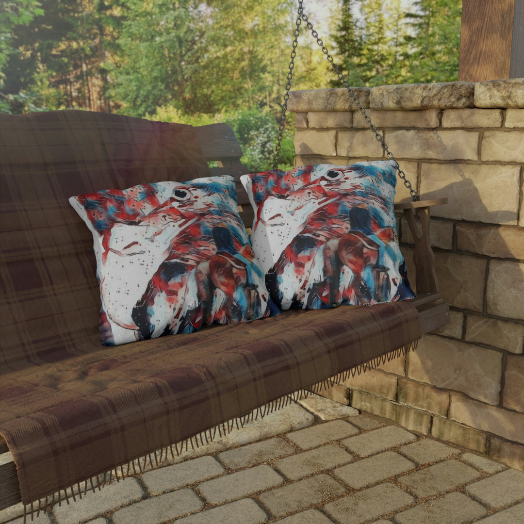 America Land of the Free Outdoor Pillows