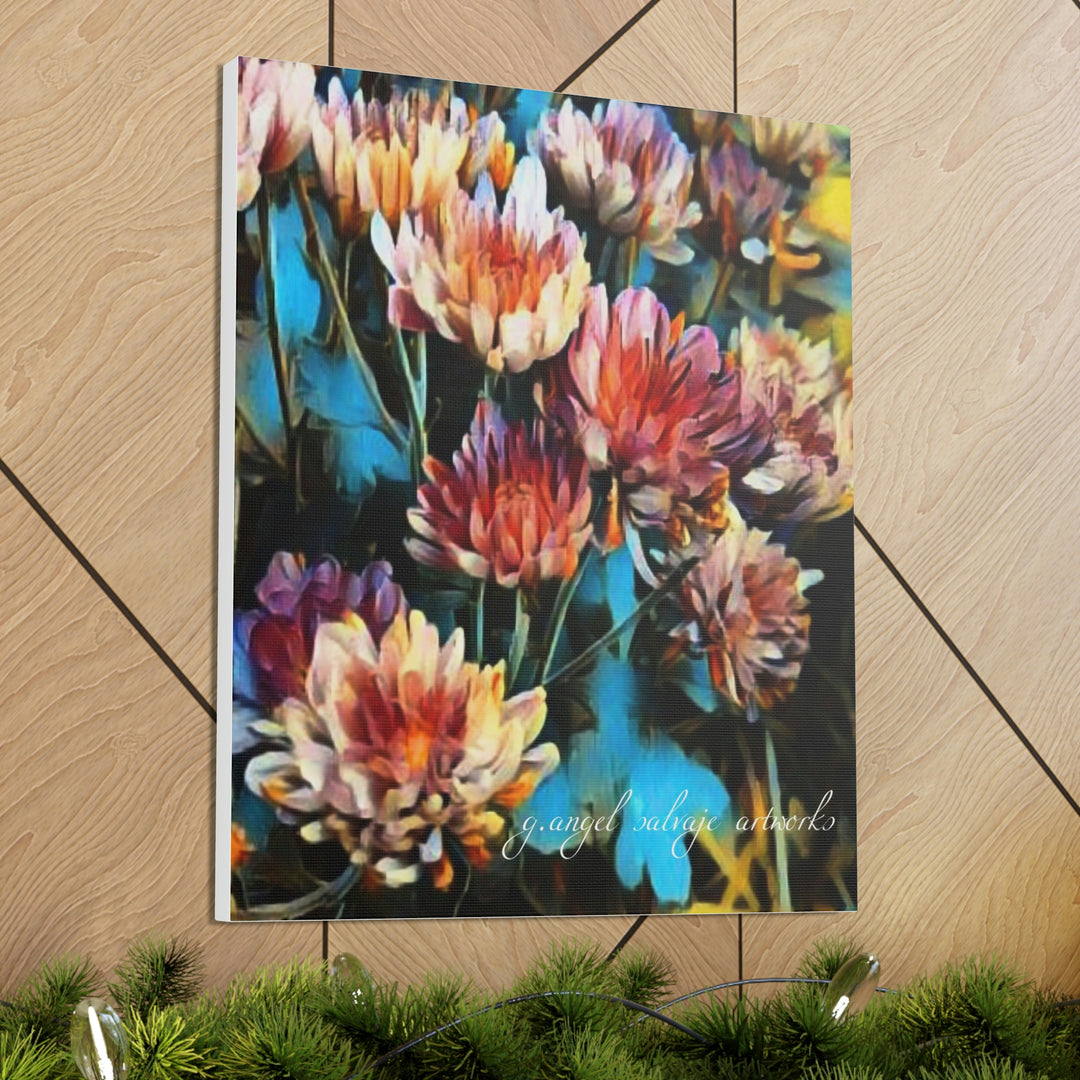 Corinthian Mums Canvas Gallery Wraps