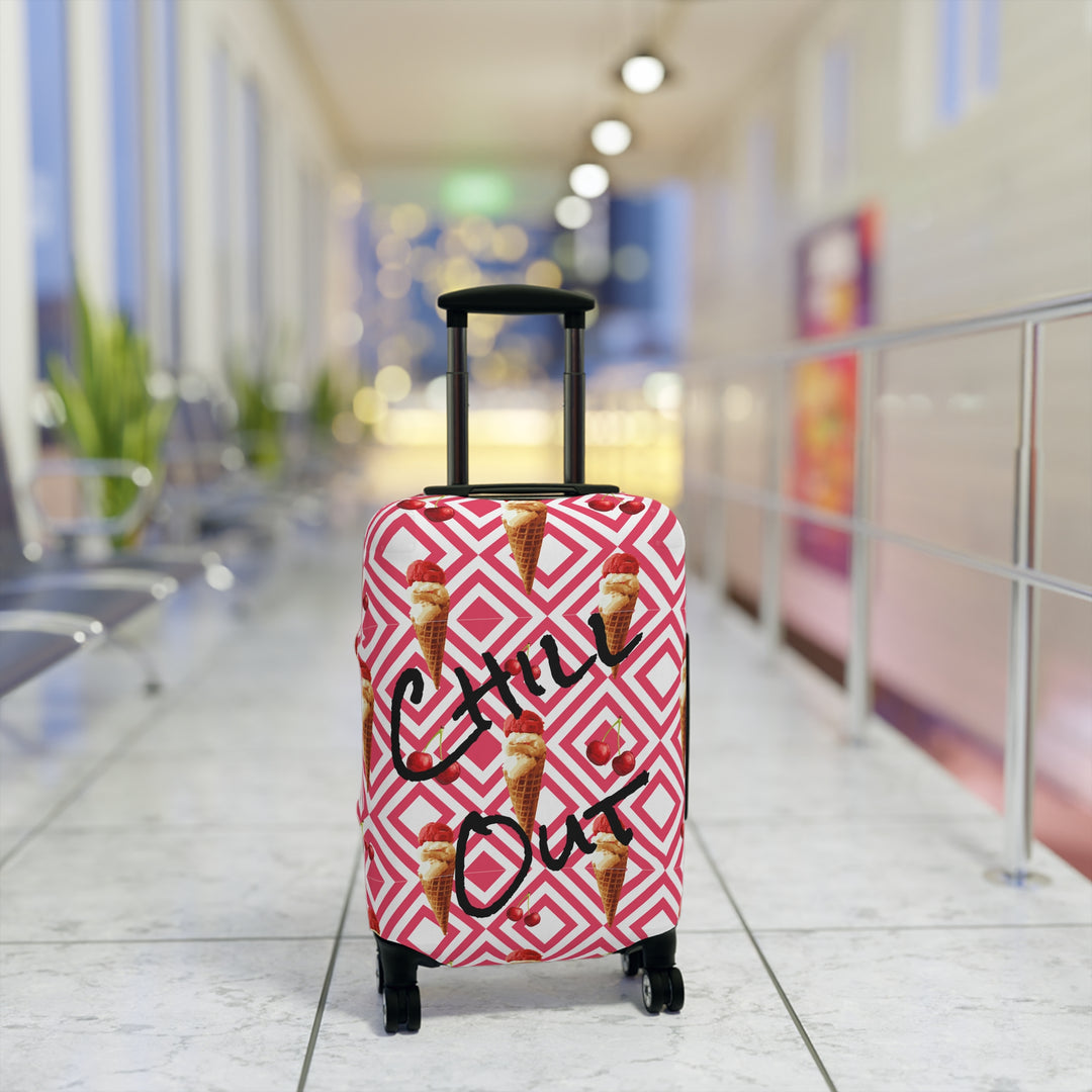 Chill Out , Cool Ice Cream Crowd Luggage Cover