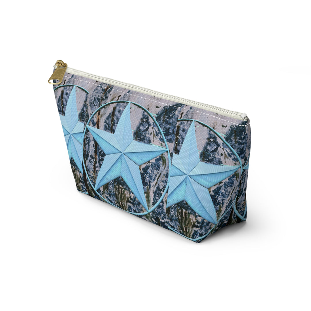 Star and Bluebonnet Accessory Pouch w T-bottom