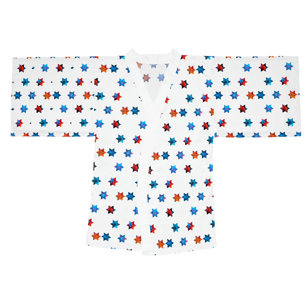 Stars Long Sleeve Kimono Robe (AOP)