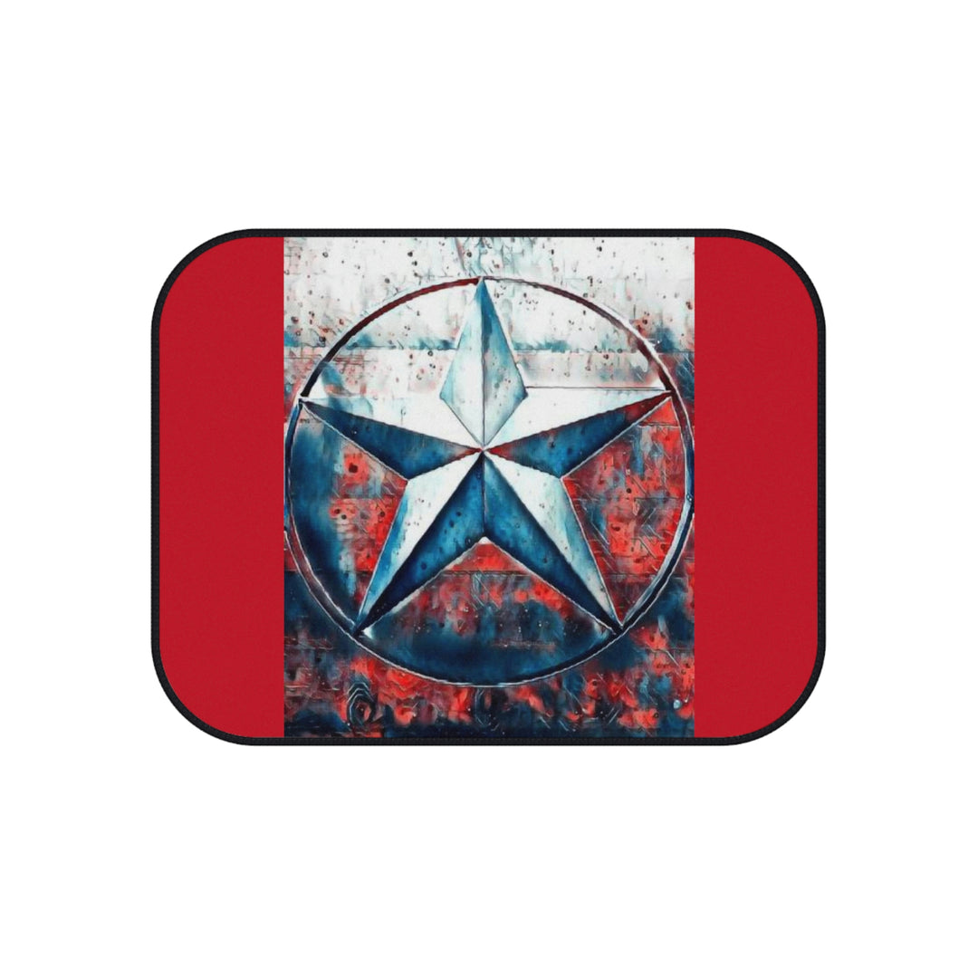 Texas Star on Red Mats (Set of 4)