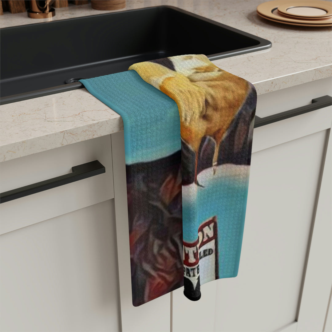 Lucky on Patrol Soft Tea Towel