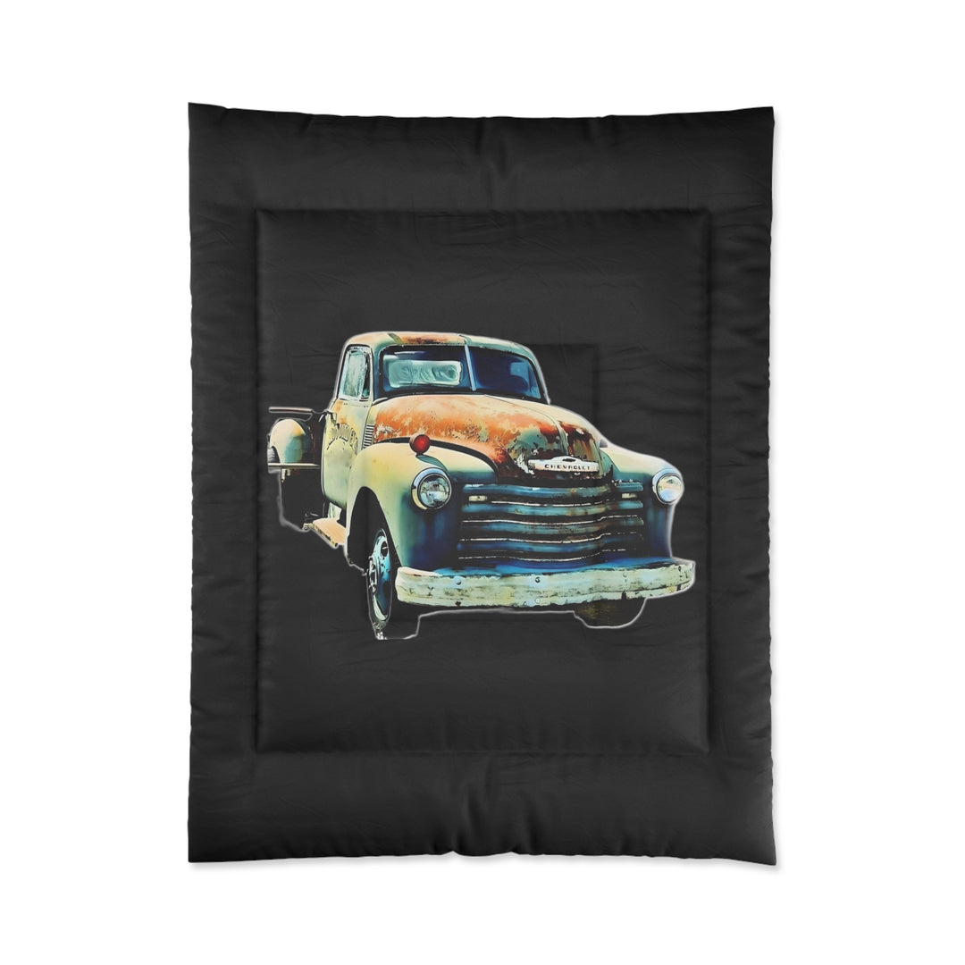 1953 Antique Truck Original Black Comforter