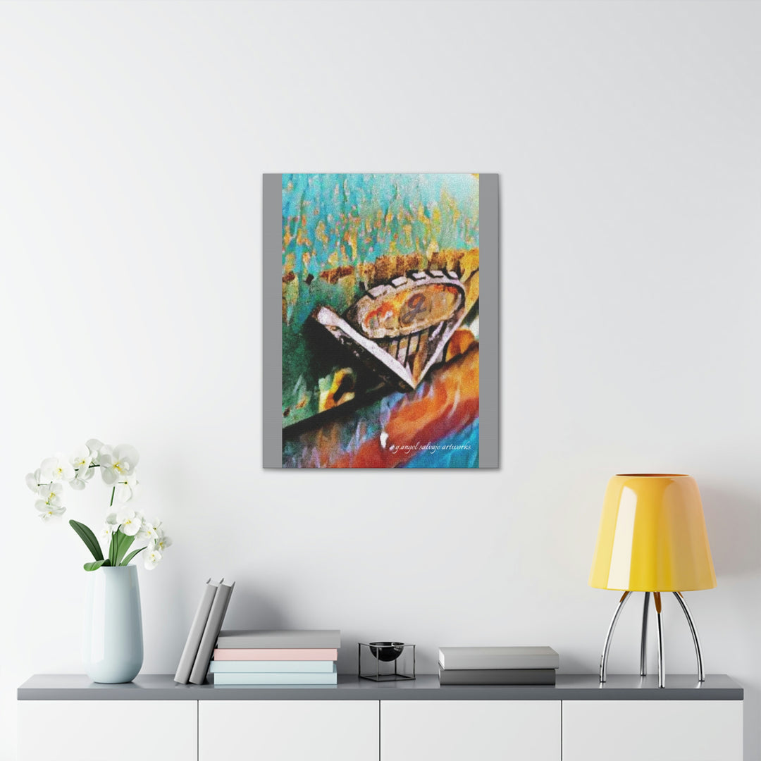 g's '63 V6 emblem on Canvas Gallery Wraps