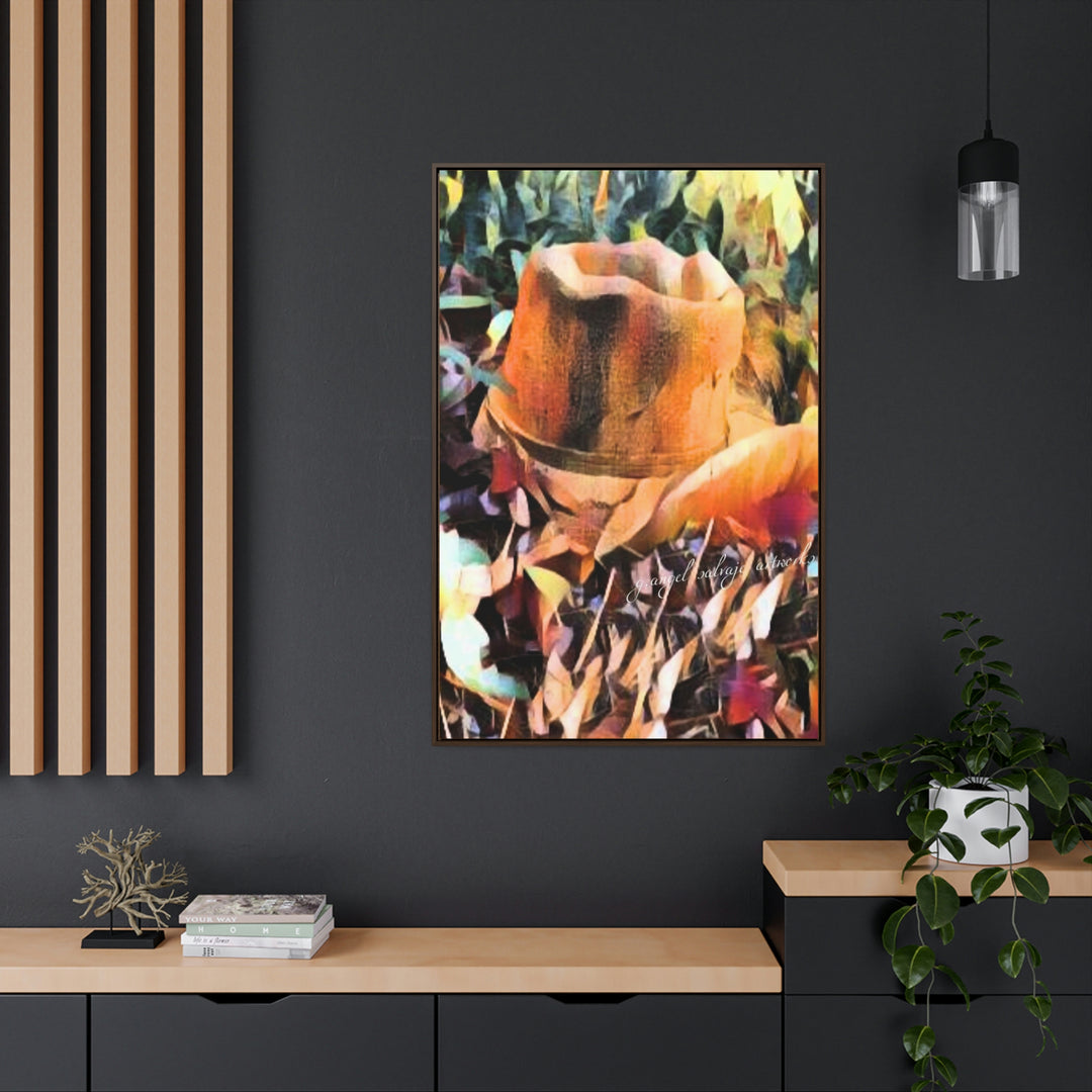 A Man's Hat Gallery Canvas Wraps, Vertical Frame