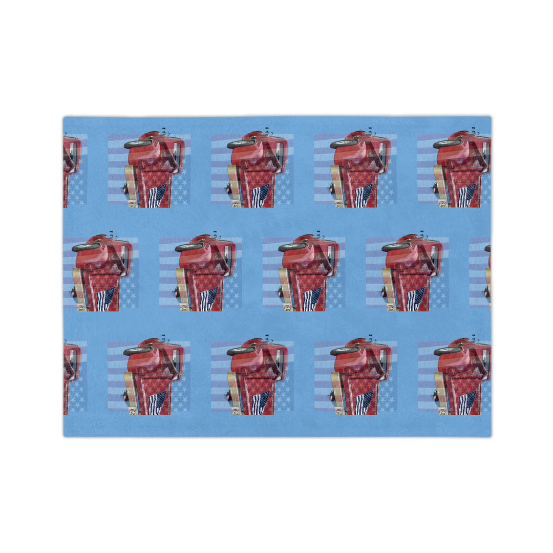 Triple 1956 Ford Truck Velveteen Minky Blanket
