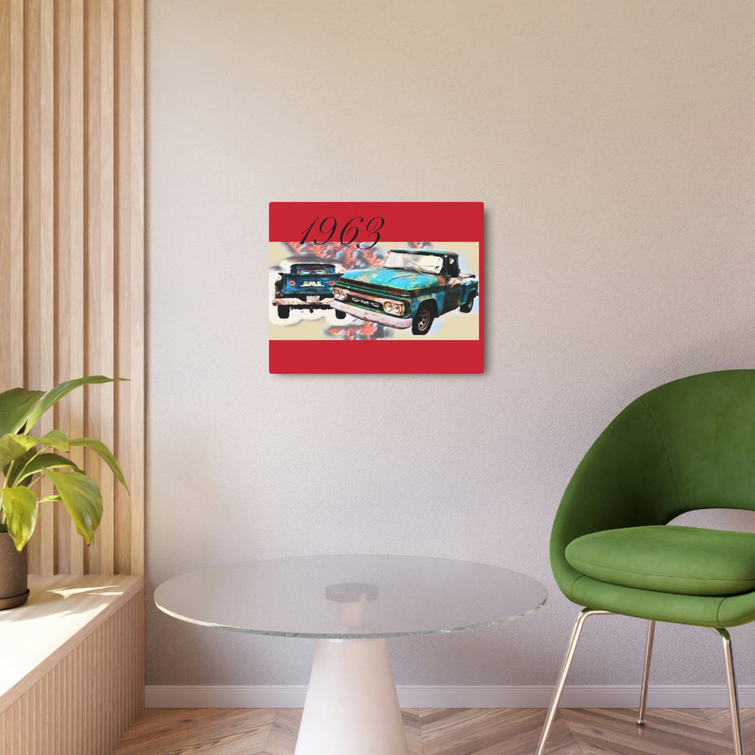 1963 gmc v6 Metal Art Sign