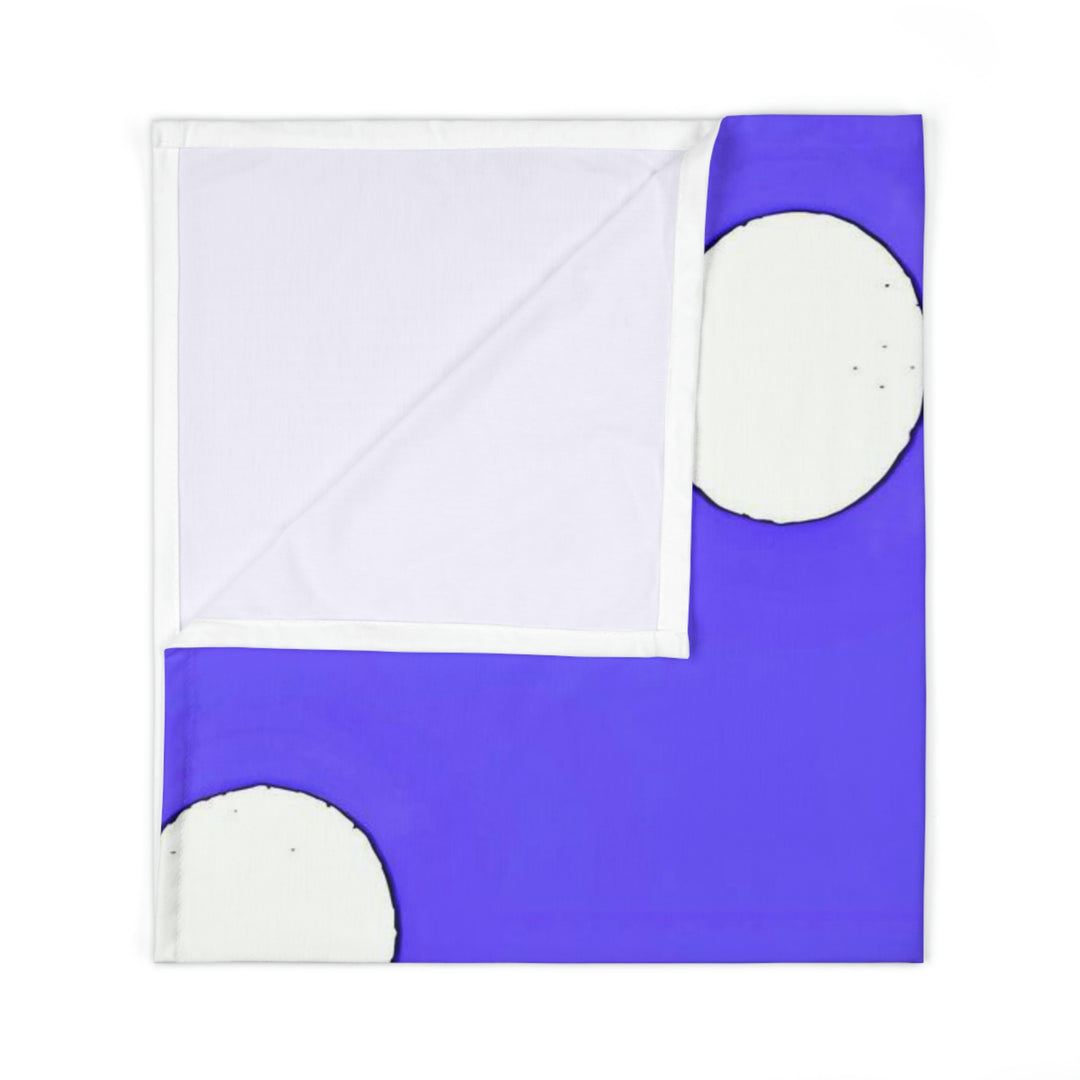 Purple with Poky Dotz Baby Swaddle Blanket