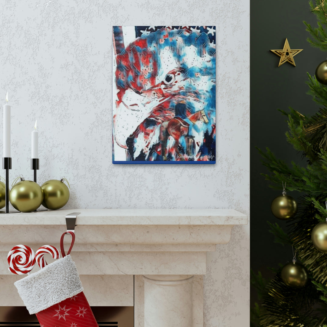 America Strong and Free Canvas Gallery Wraps
