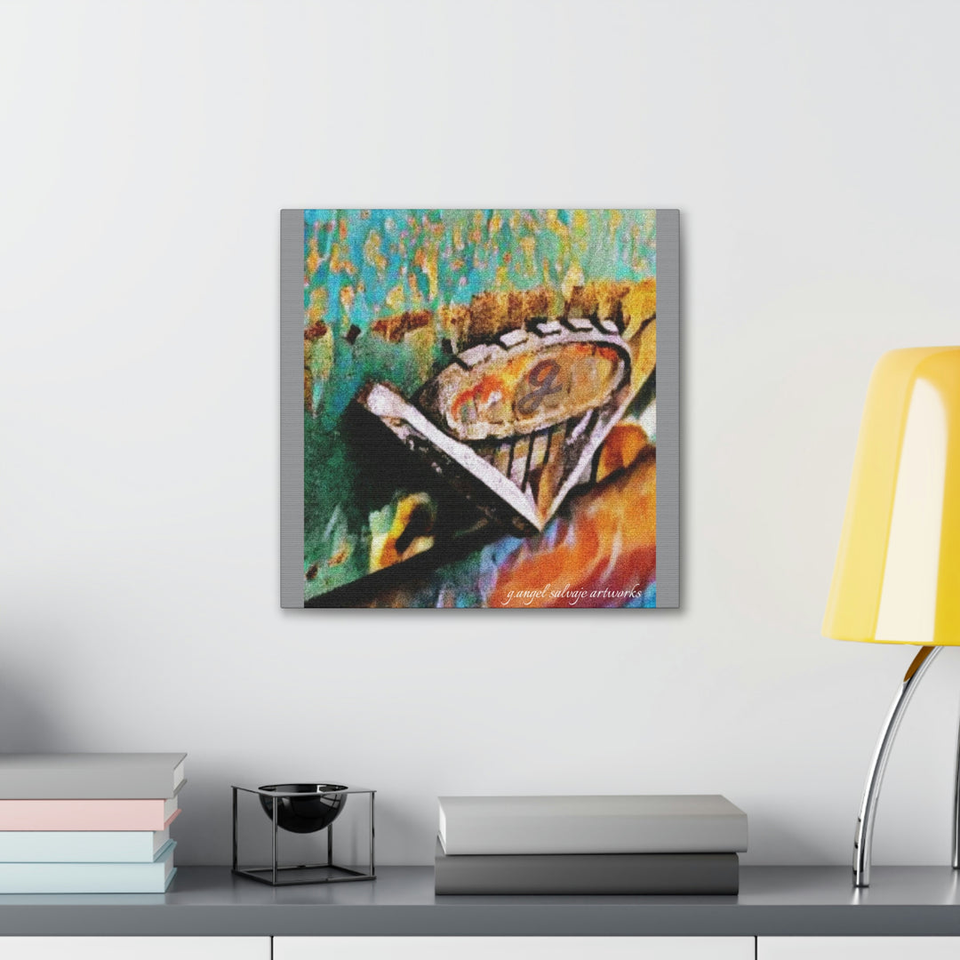 g's '63 V6 emblem on Canvas Gallery Wraps