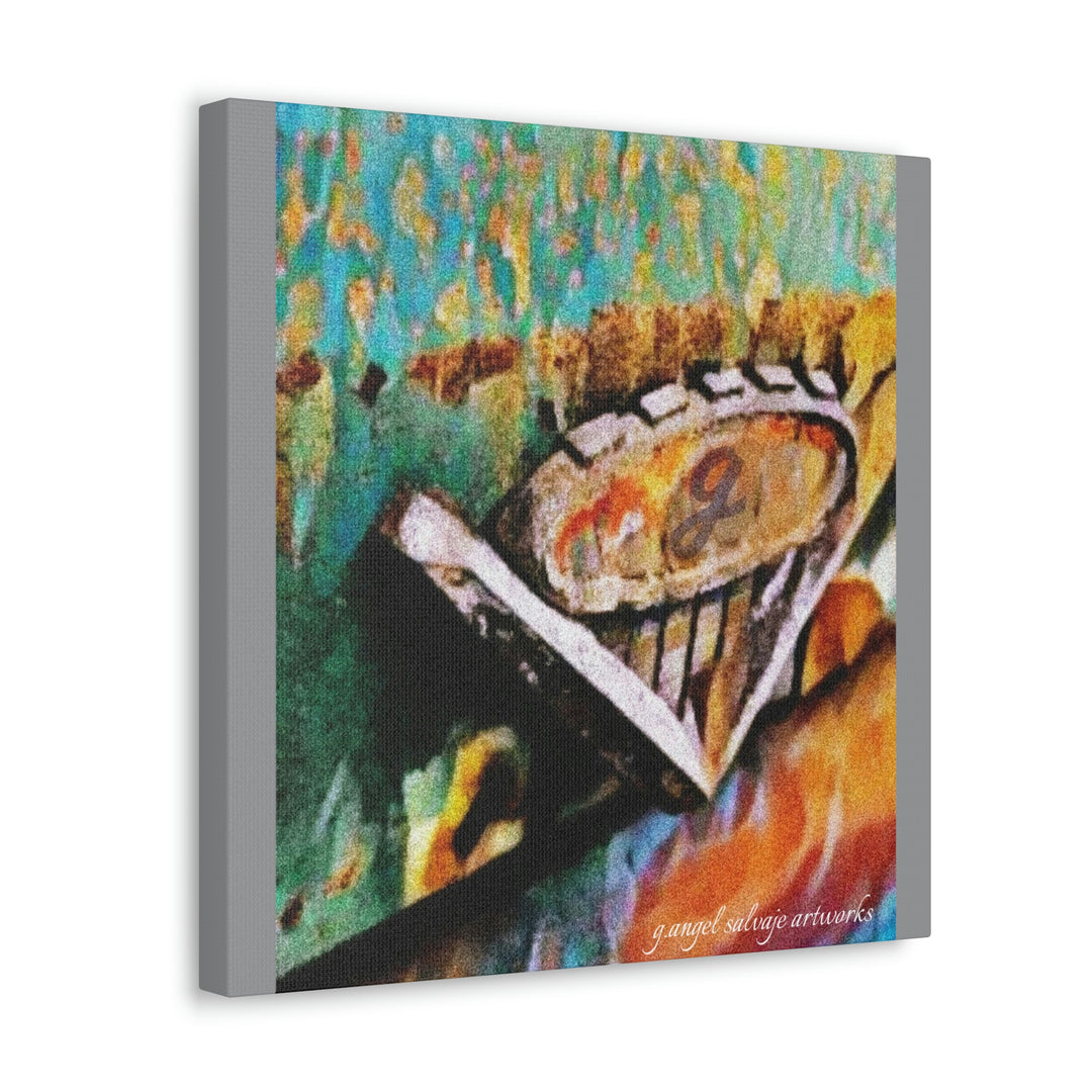g's '63 V6 emblem on Canvas Gallery Wraps